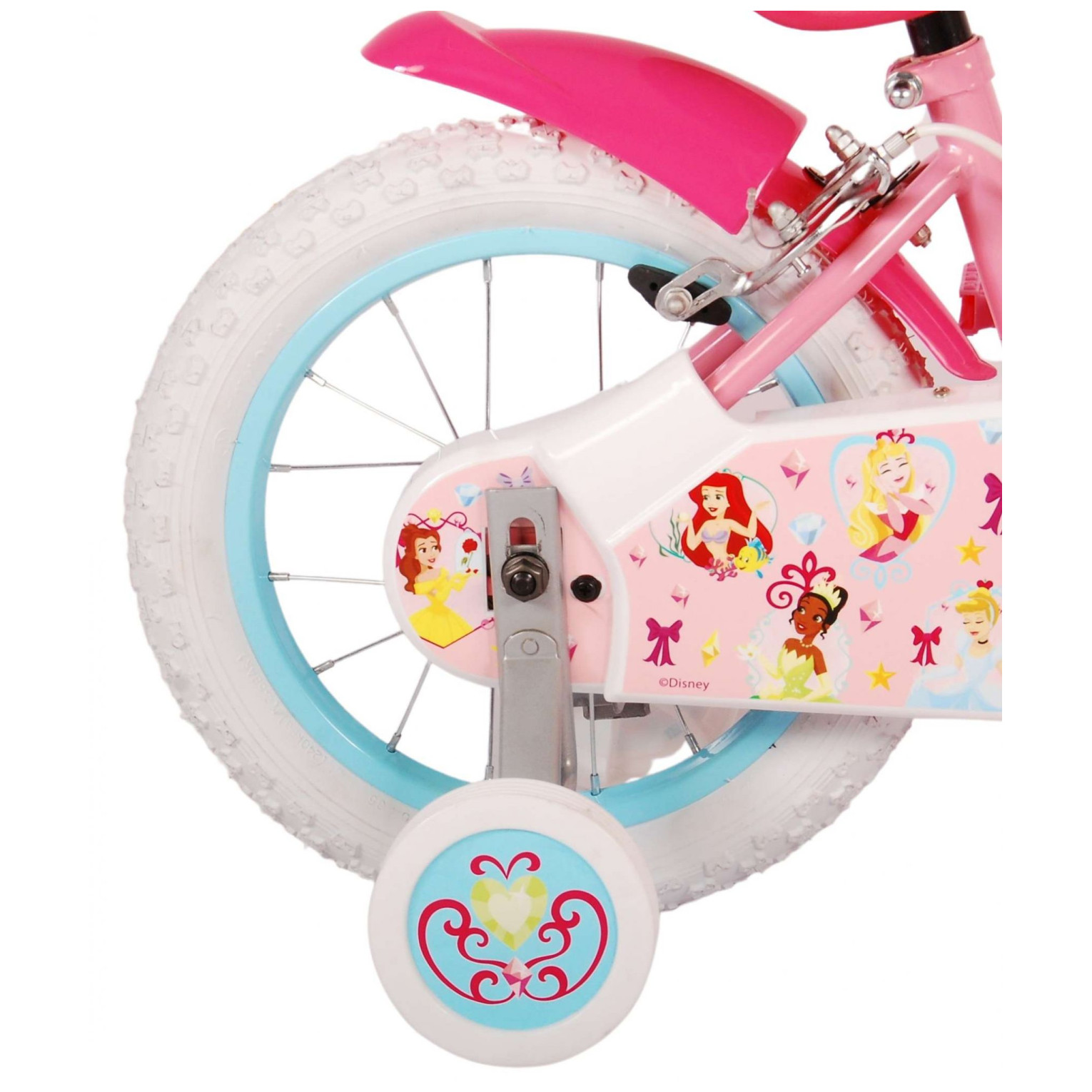 Disney Princess Fiets - 14 inch - Roze - Twee handremmen