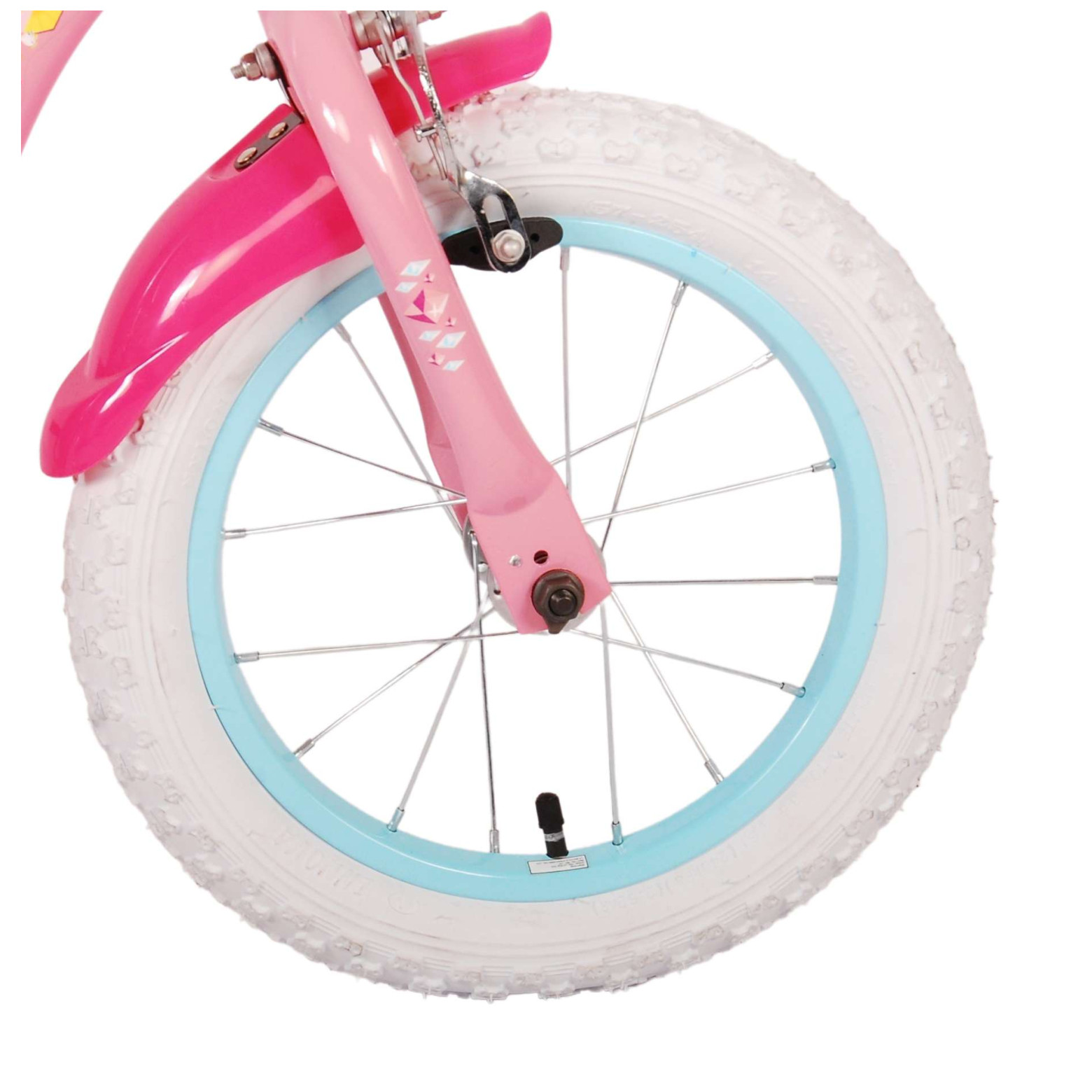 Disney Princess Fiets - 14 inch - Roze - Twee handremmen