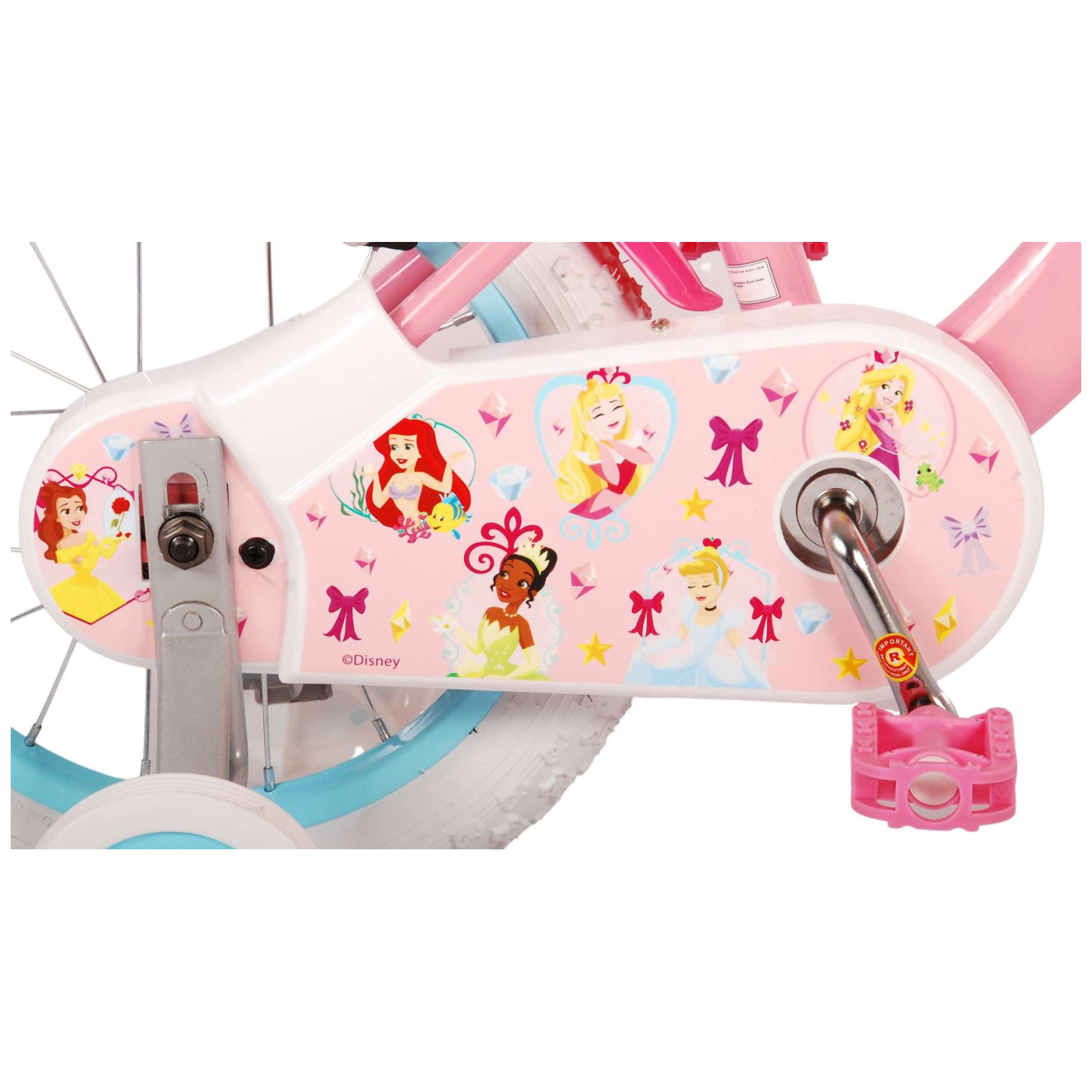 Disney Princess Fiets - 14 inch - Roze - Twee handremmen