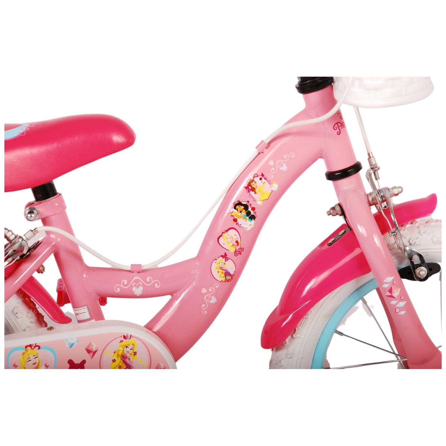 Disney Princess Fiets - 14 inch - Roze - Twee handremmen