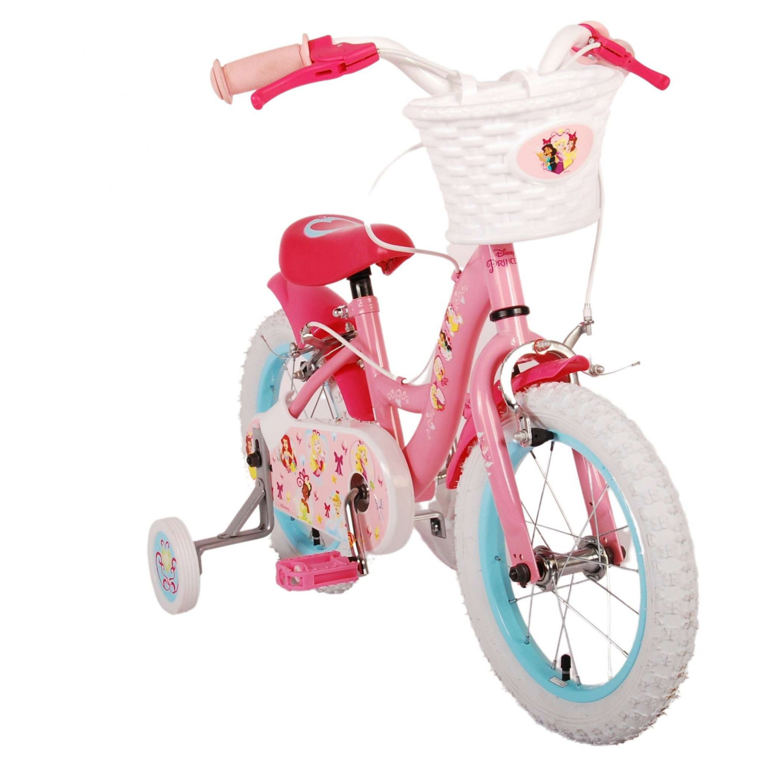 Disney Princess Fiets - 14 inch - Roze - Twee handremmen