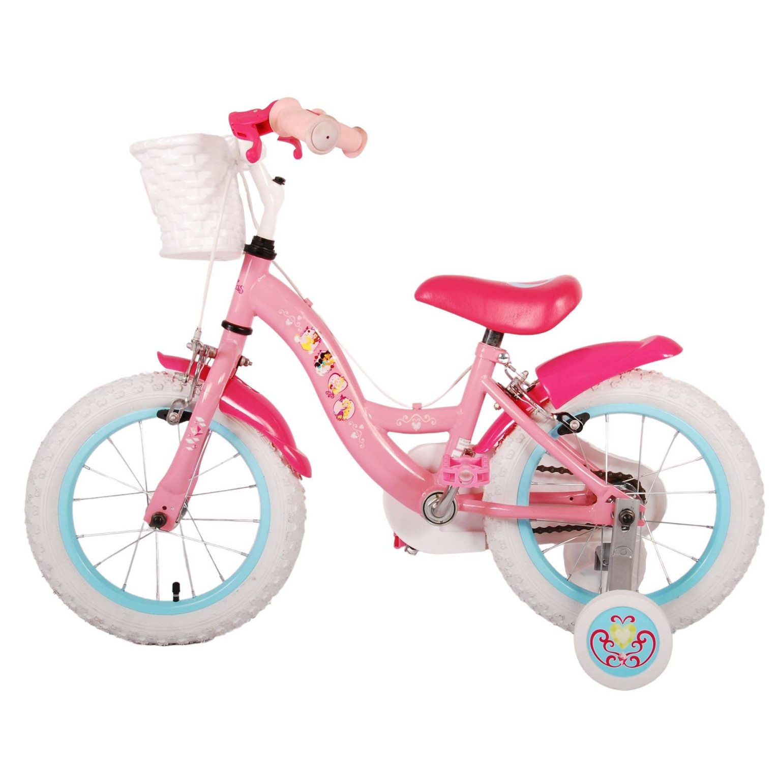 Disney Princess Fiets - 14 inch - Roze - Twee handremmen