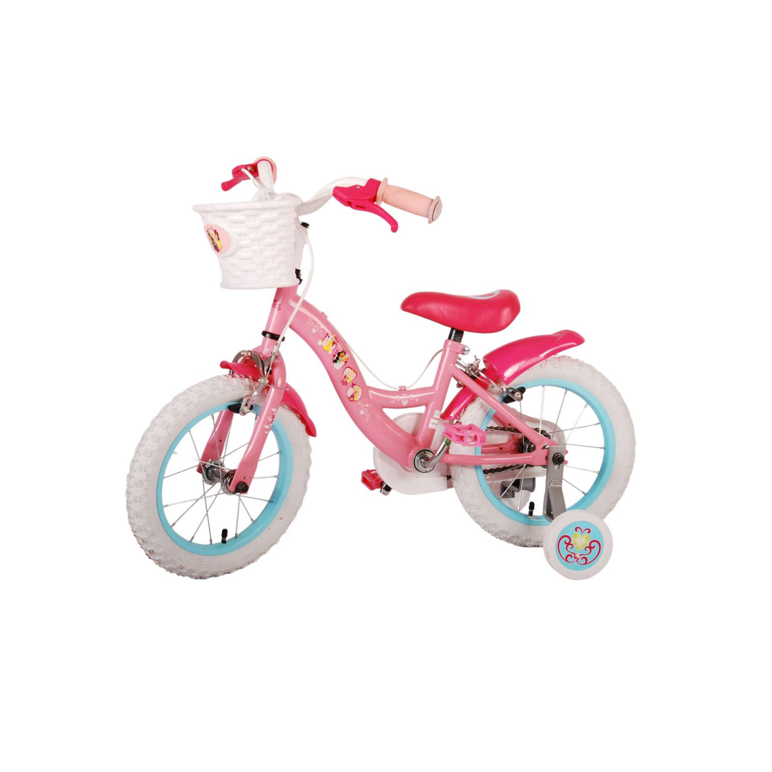 Disney Princess Fiets - 14 inch - Roze - Twee handremmen