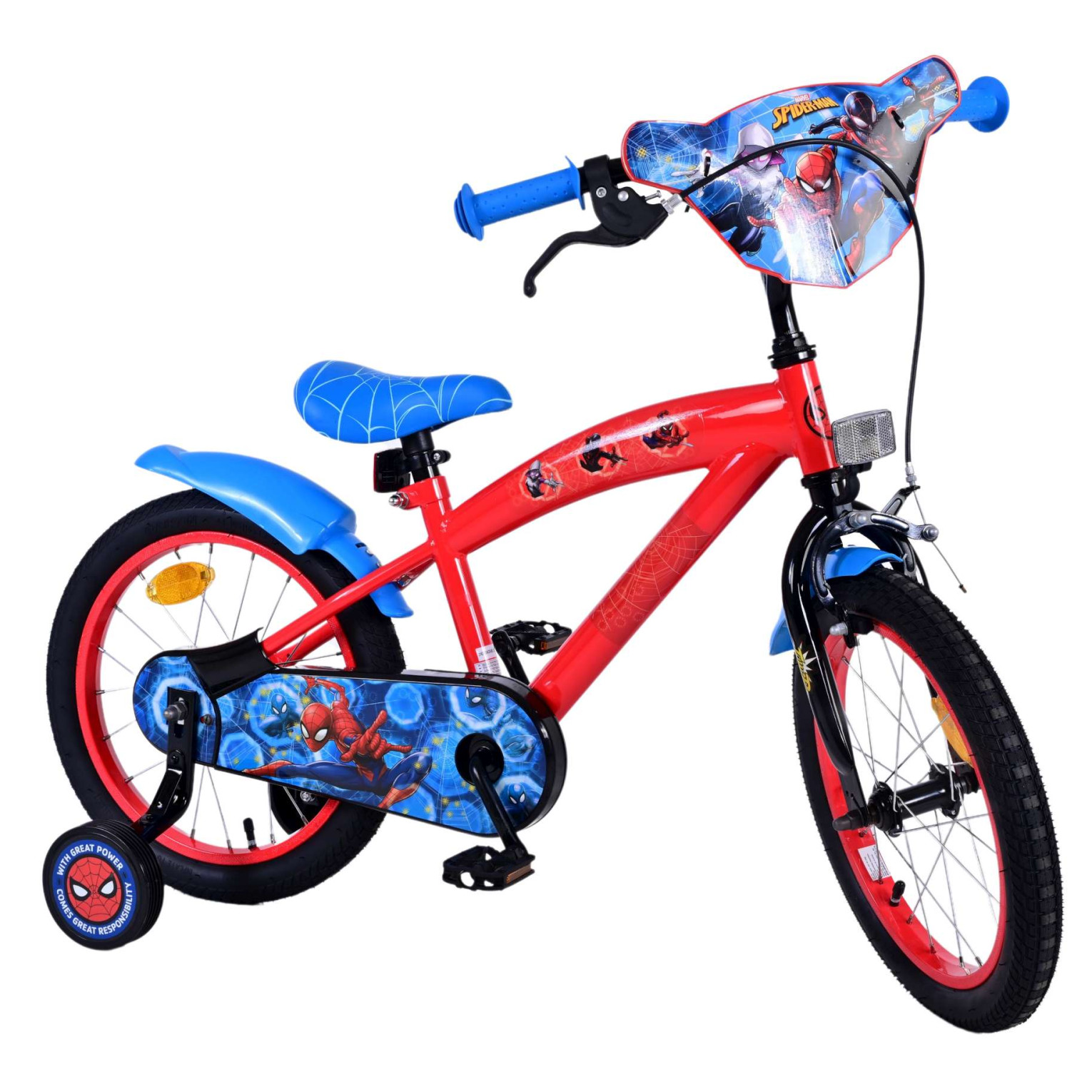 Spider-Man Fiets - 16 inch - Rood