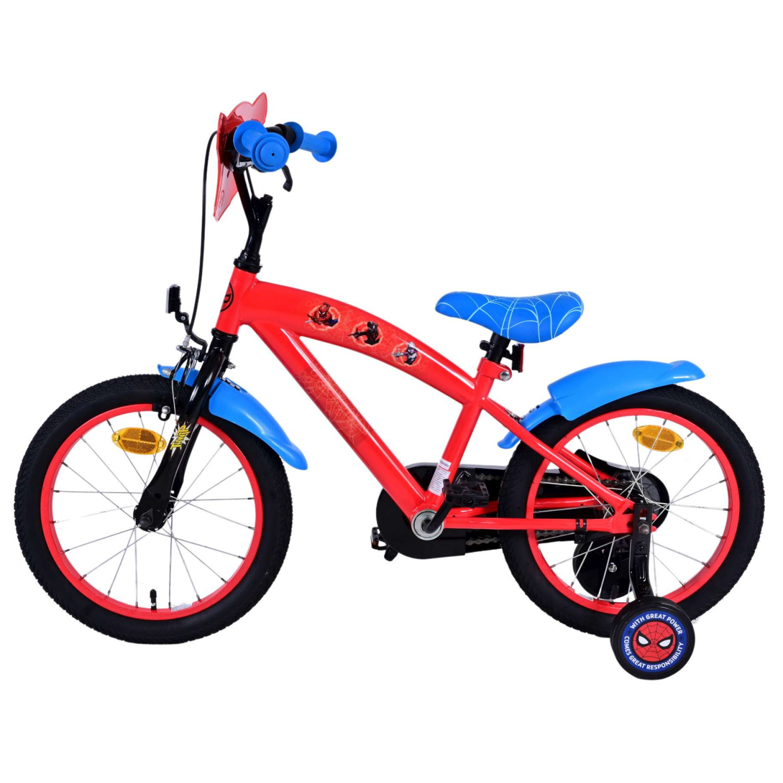 Spider-Man Fiets - 16 inch - Rood