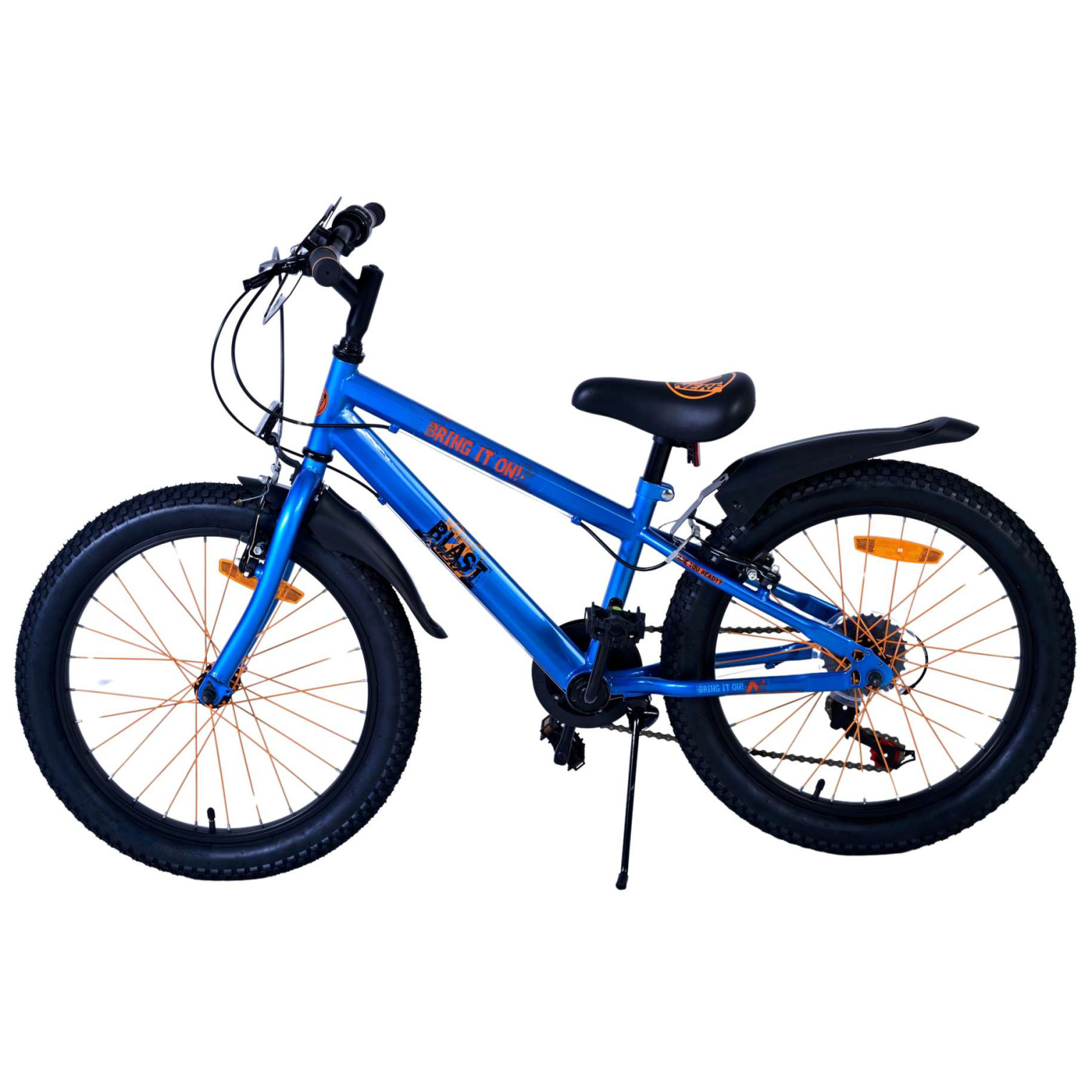 Vélo Nerf - 20 pouces - Bleu satiné - 2 freins à main