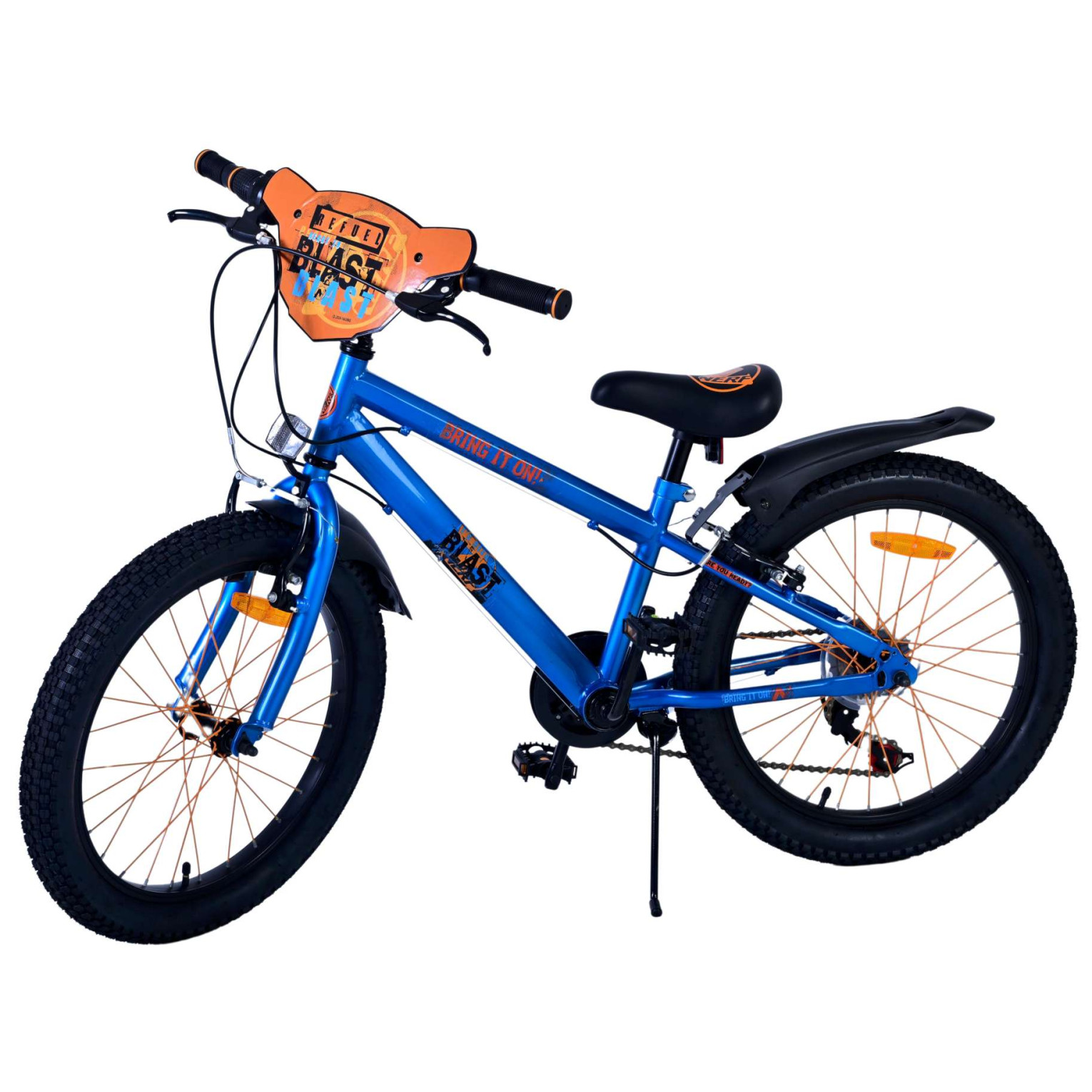 Vélo Nerf - 20 pouces - Bleu satiné - 2 freins à main