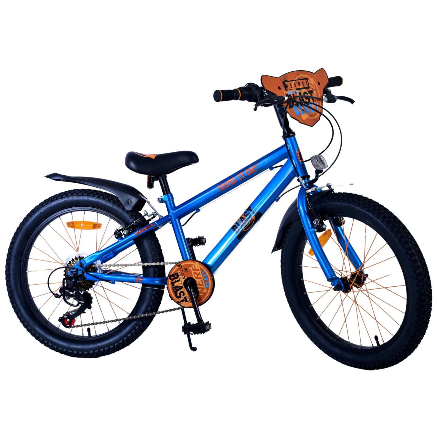 NERF Fiets - 20 inch - Satijn Blauw - 2 Handremmen