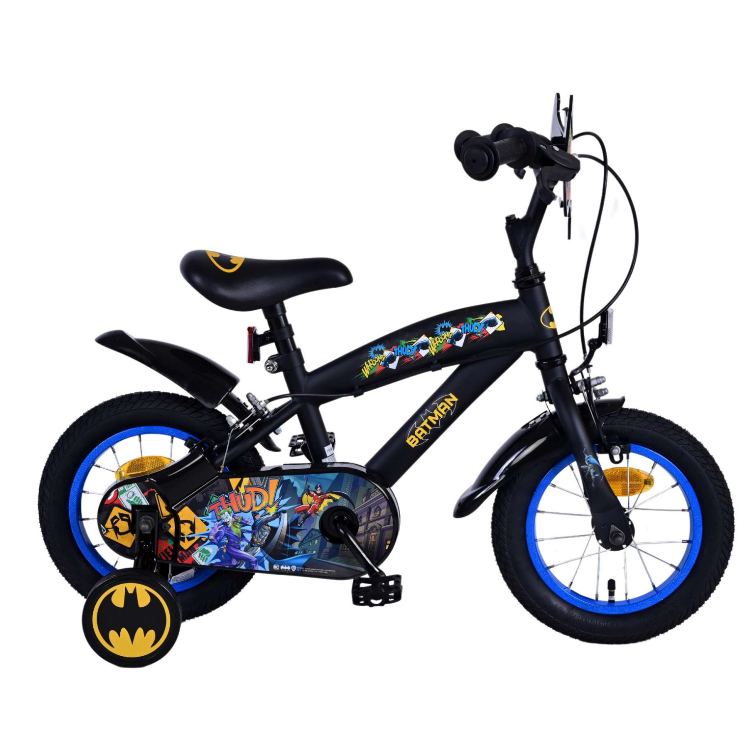 Batman Fiets - 12 inch - Zwart - Twee handremmen