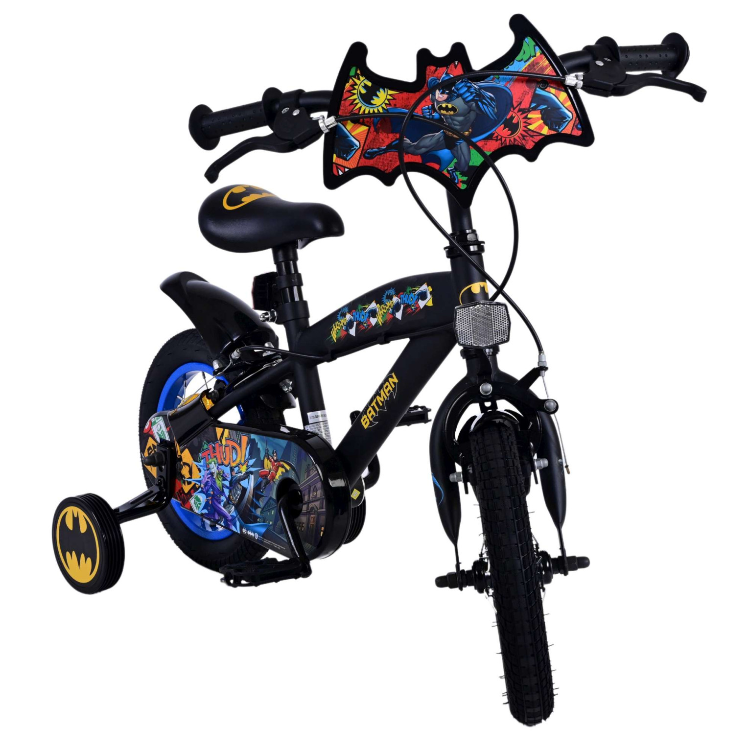 Batman Fiets - 12 inch - Zwart - Twee handremmen