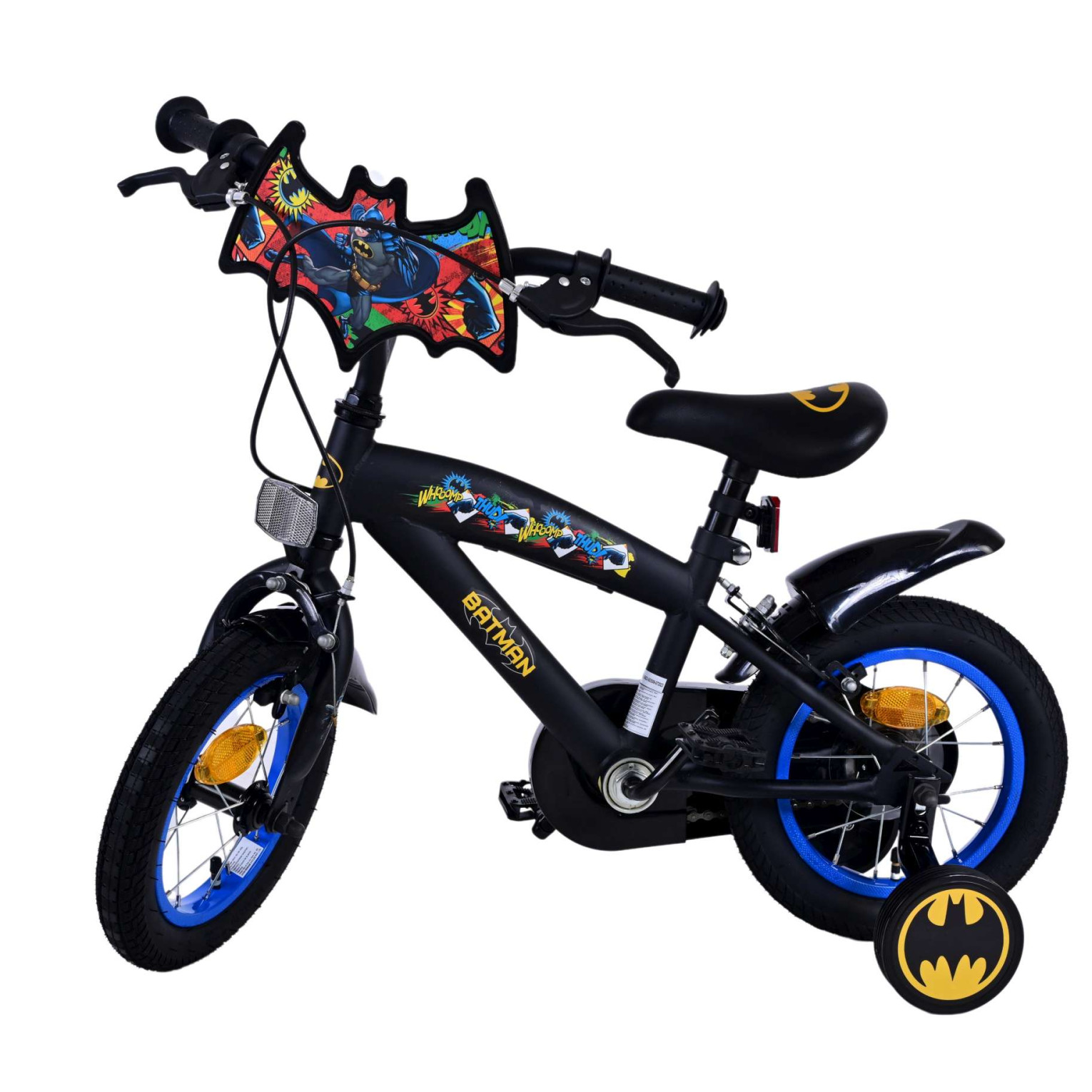 Batman Fiets - 12 inch - Zwart - Twee handremmen