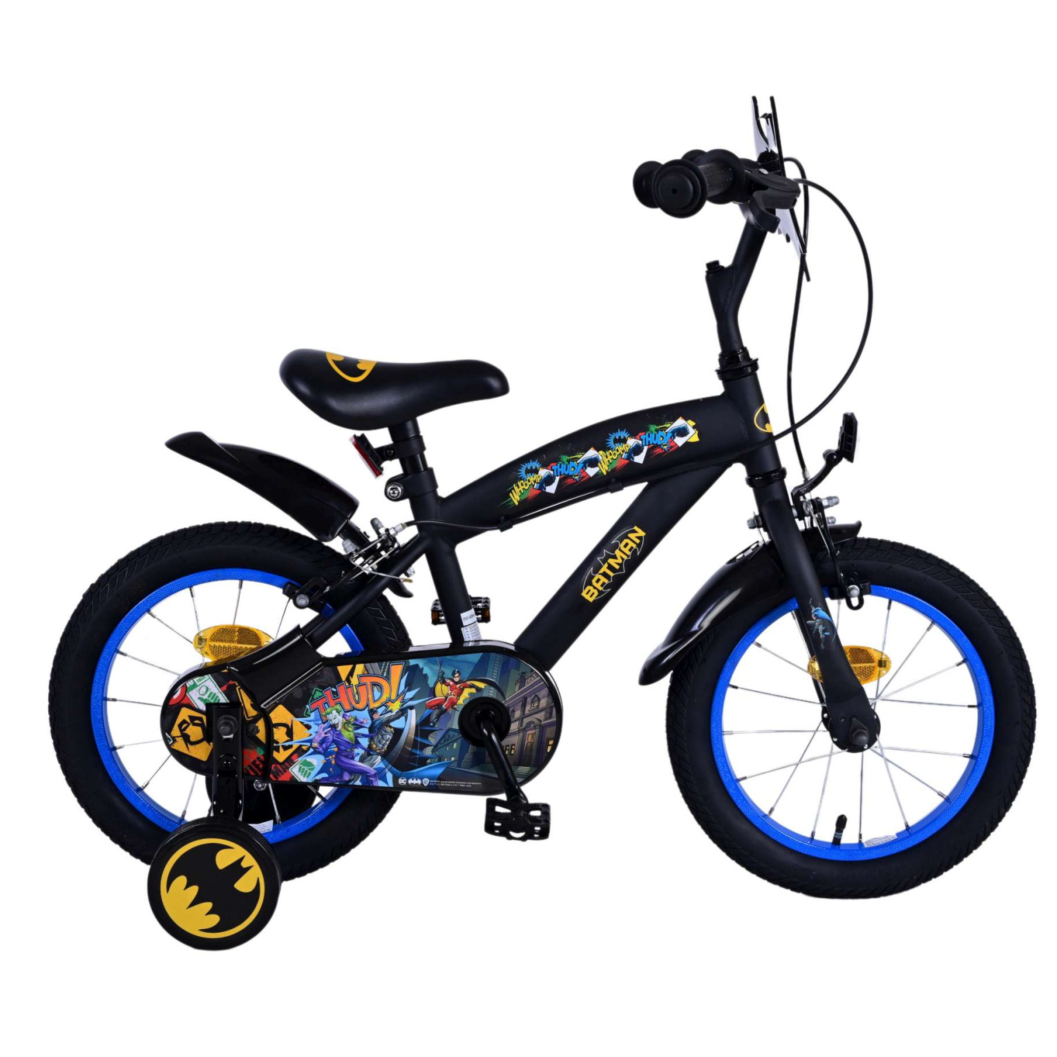 Batman Fiets - 14 inch - Zwart - Twee handremmen