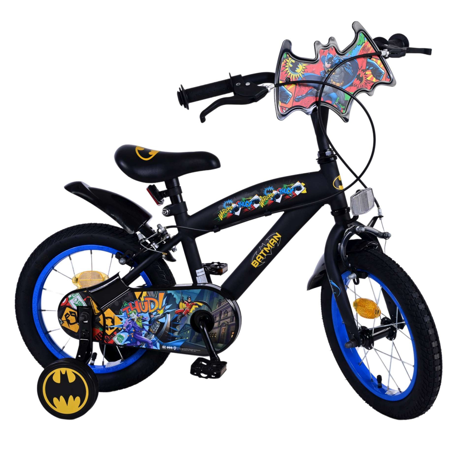 Batman Fiets - 14 inch - Zwart - Twee handremmen