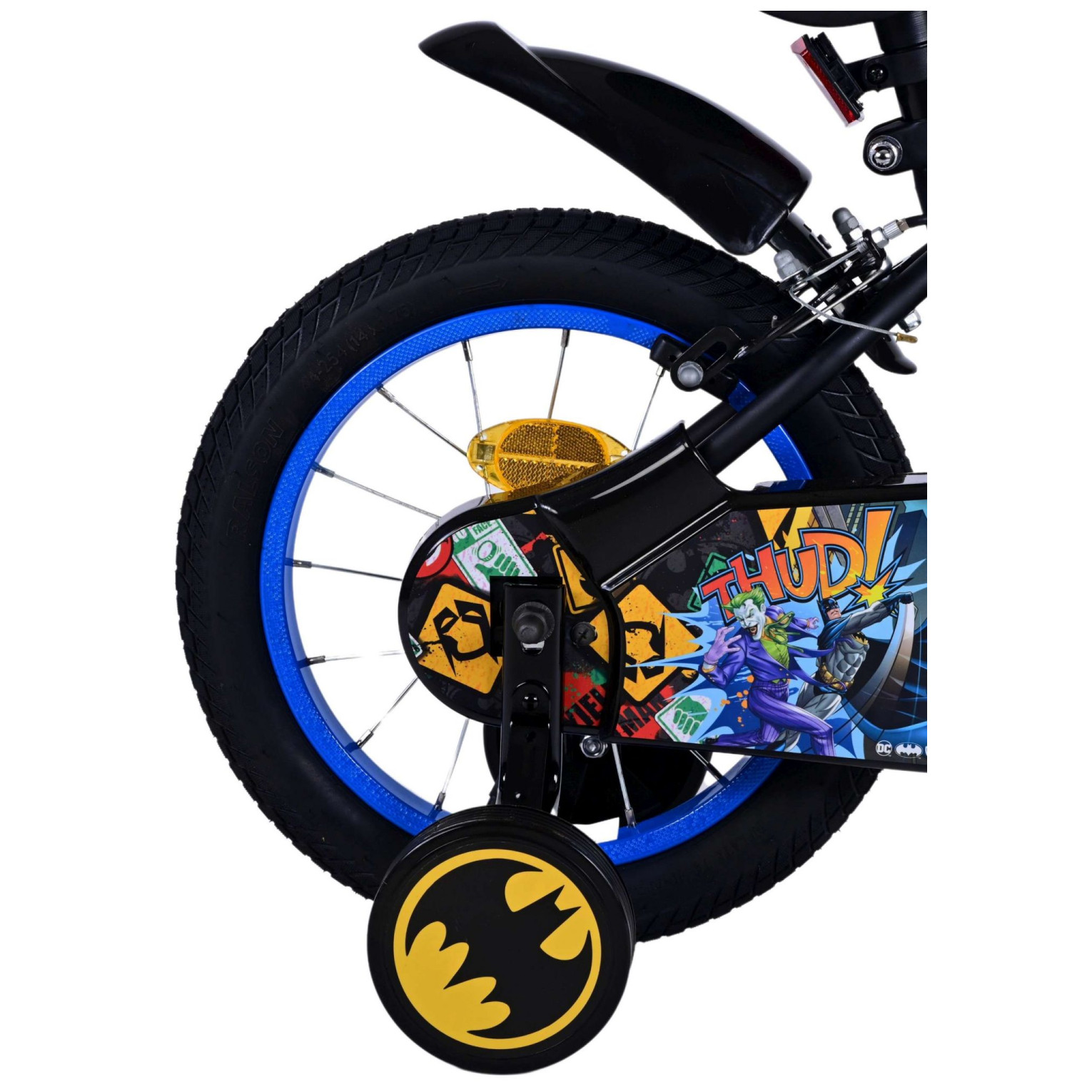 Batman Fiets - 14 inch - Zwart - Twee handremmen