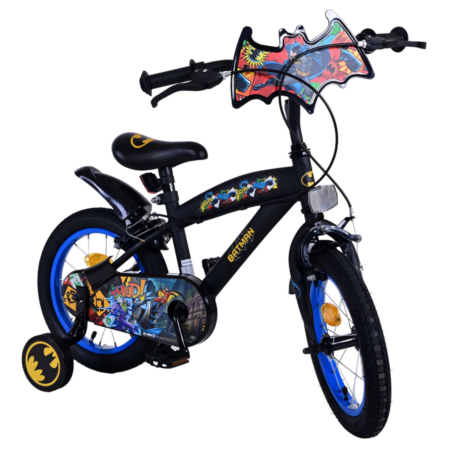 Batman Fiets - 14 inch - Zwart - Twee handremmen