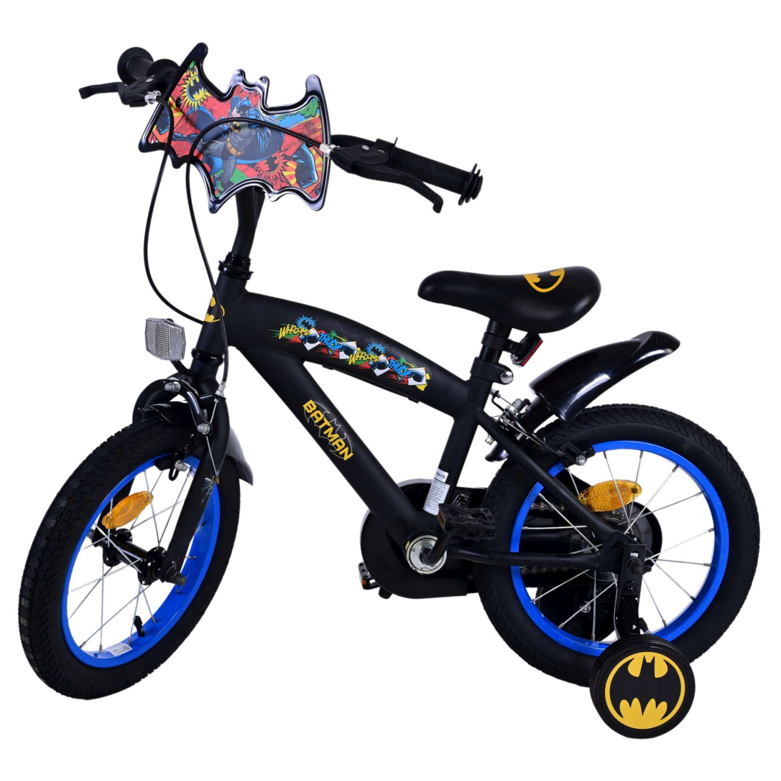 Batman Fiets - 14 inch - Zwart - Twee handremmen