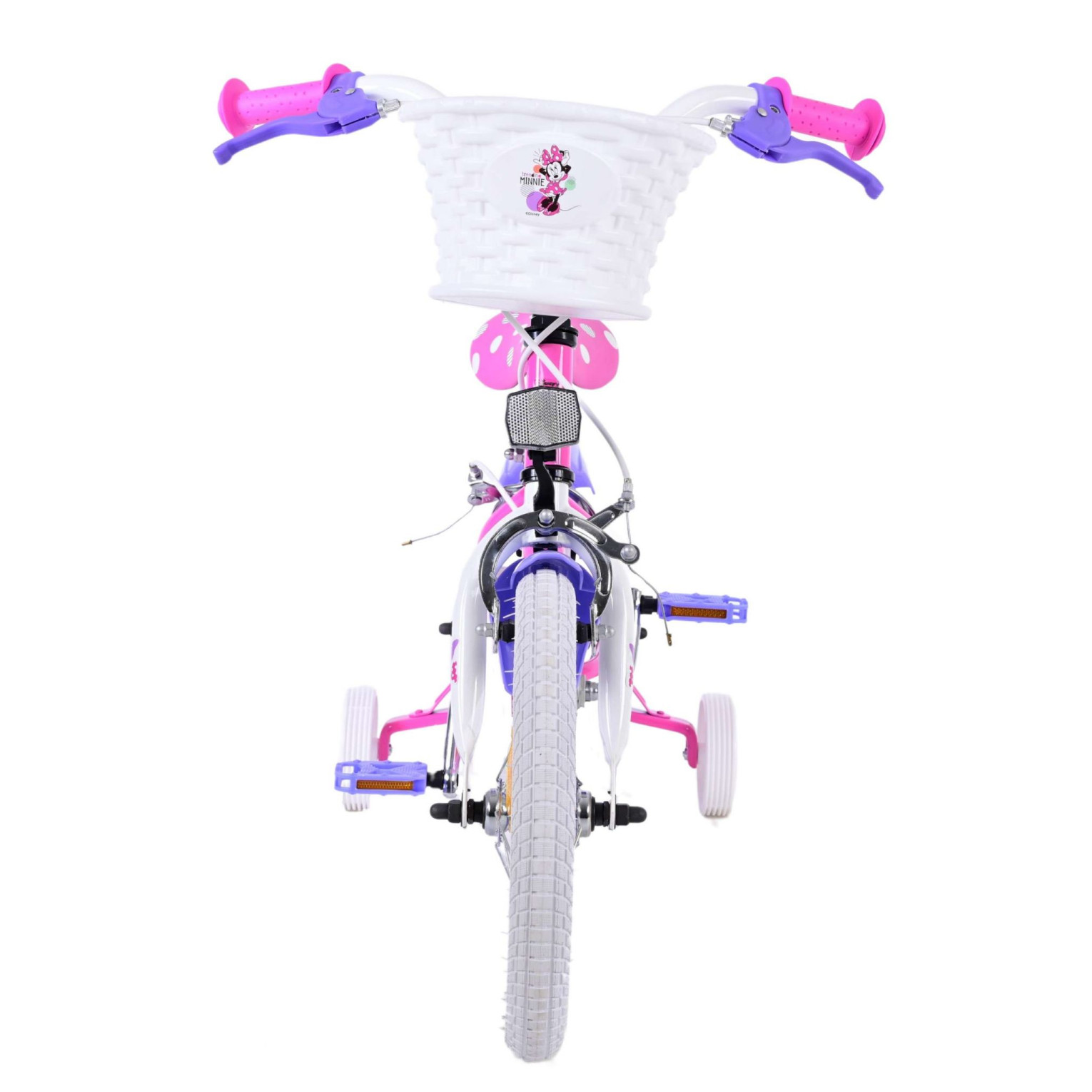 Disney Minnie Fiets - 14 inch - Roze - Twee handremmen