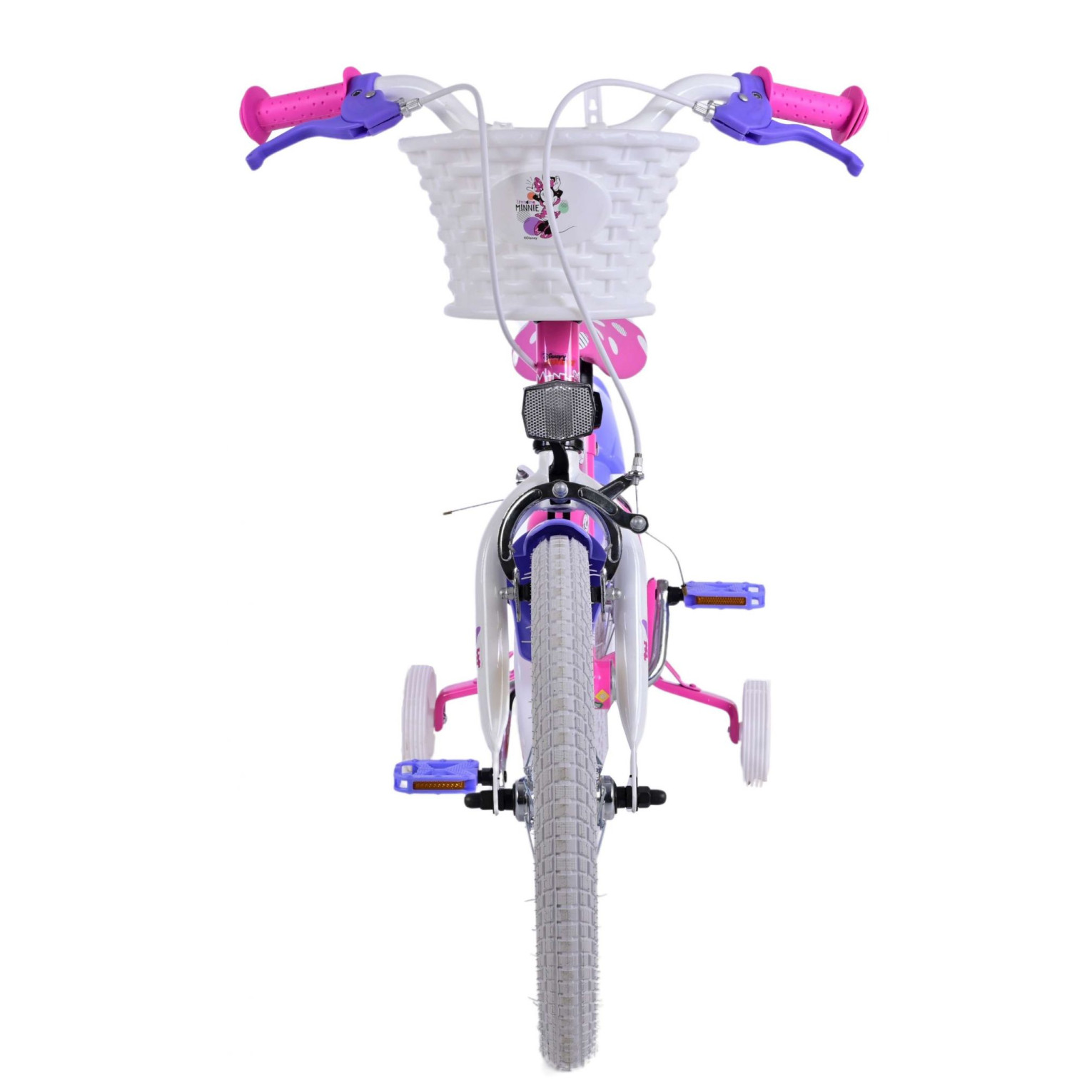 Disney Minnie Fiets - 16 inch - Roze - Twee handremmen