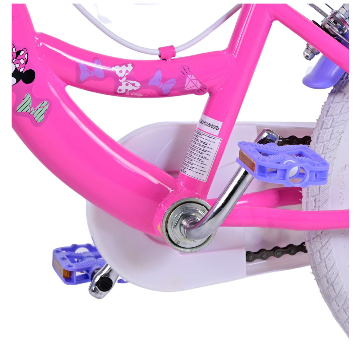 Disney Minnie Fiets - 16 inch - Roze - Twee handremmen