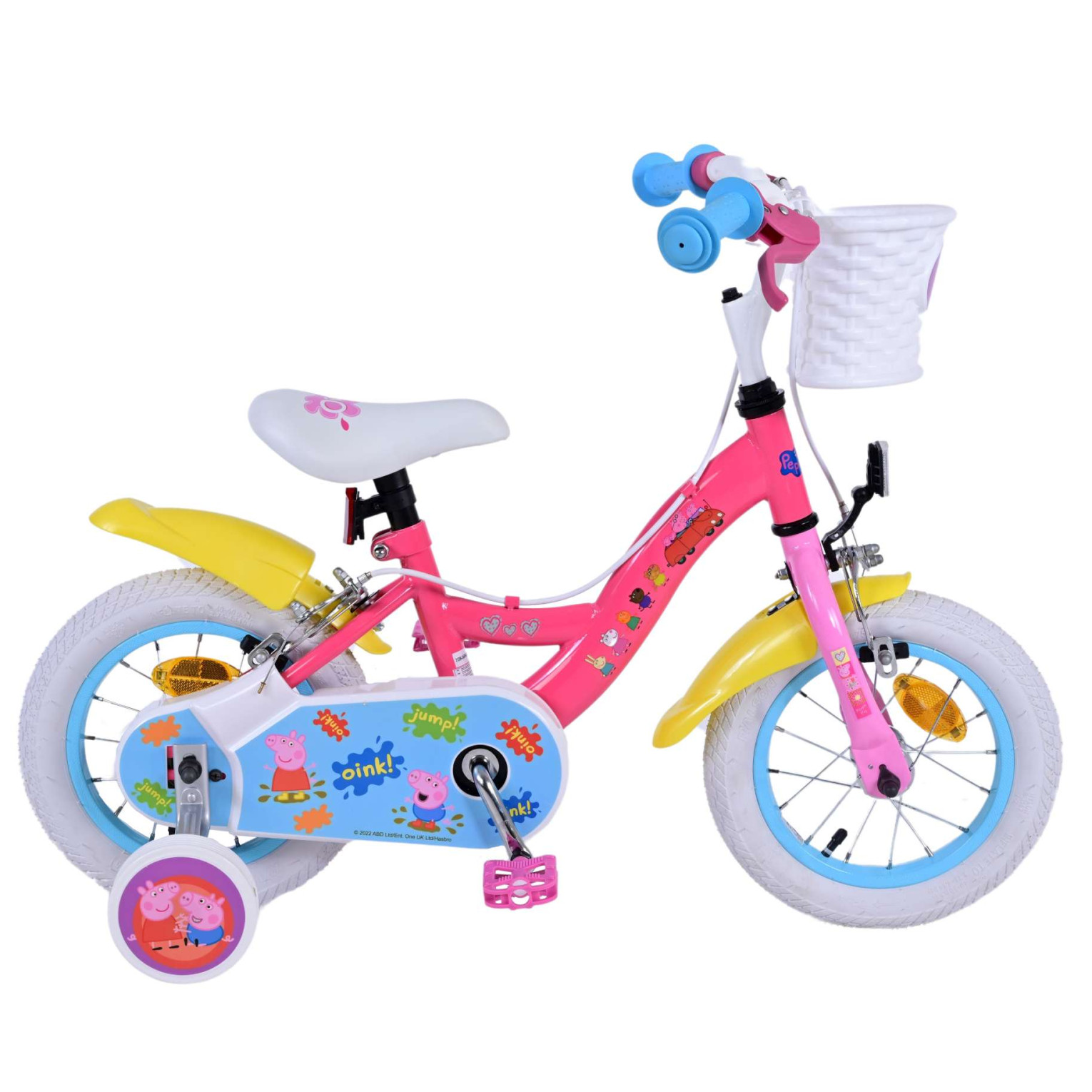 Peppa Pig Fiets - 12 inch - Roze - Twee handremmen