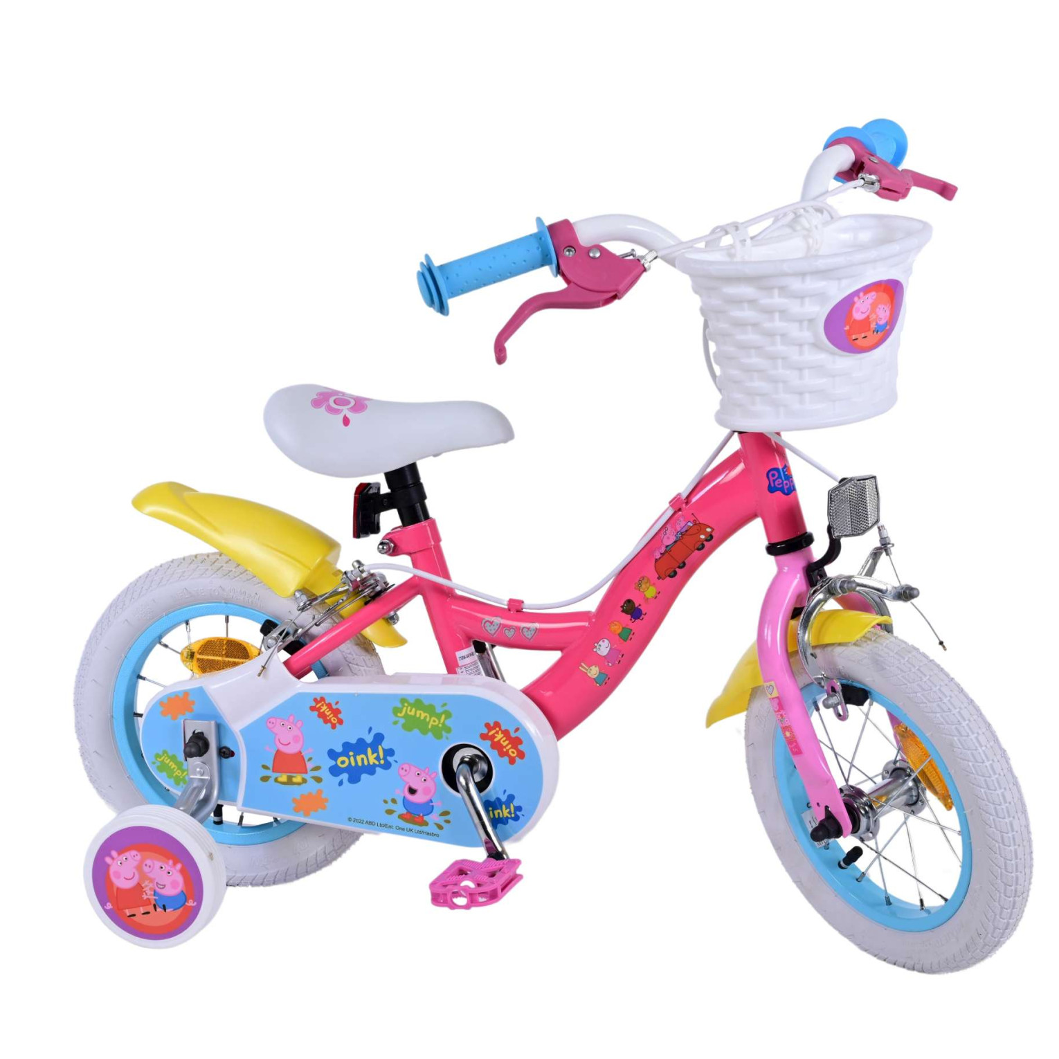 Peppa Pig Fiets - 12 inch - Roze - Twee handremmen