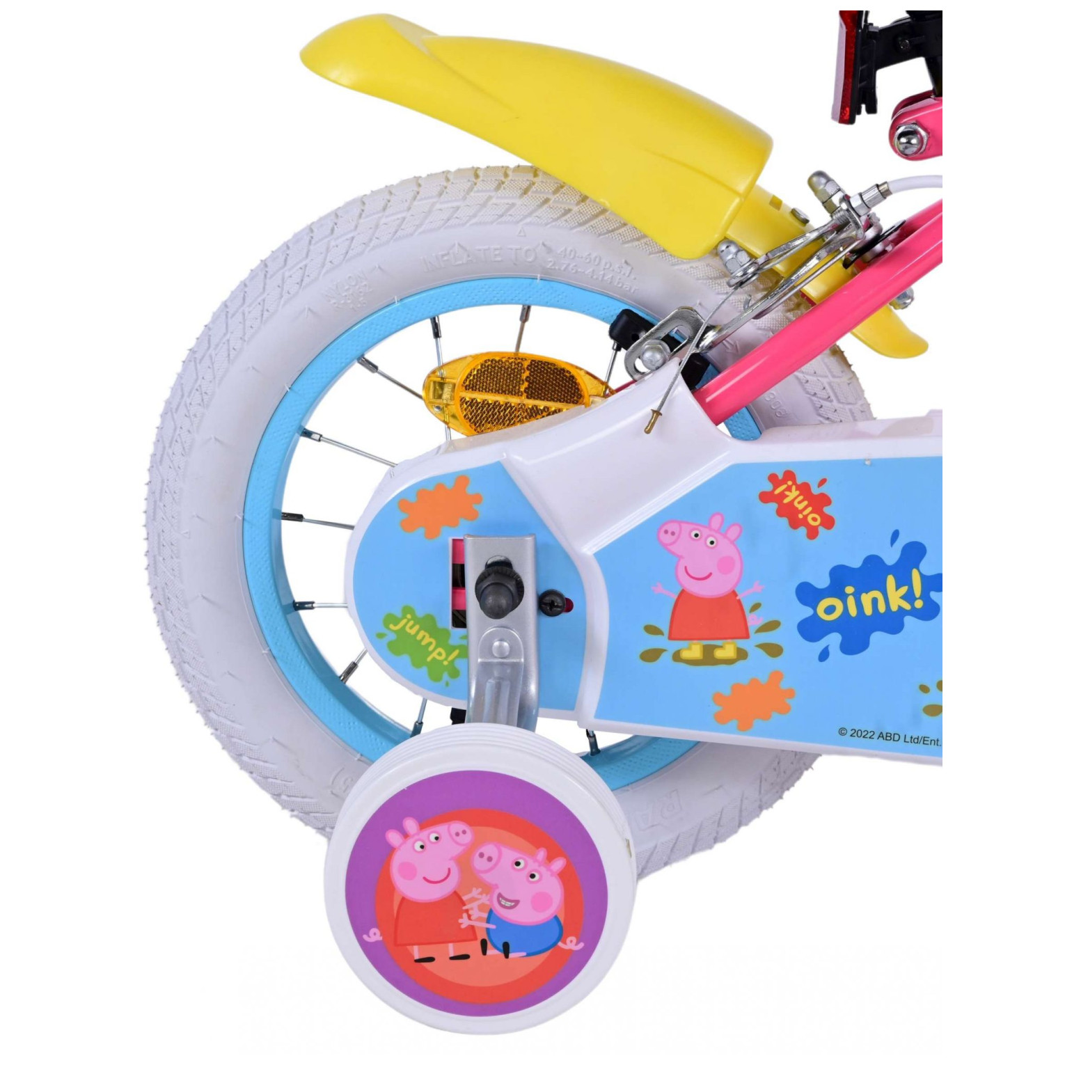 Peppa Pig Fiets - 12 inch - Roze - Twee handremmen