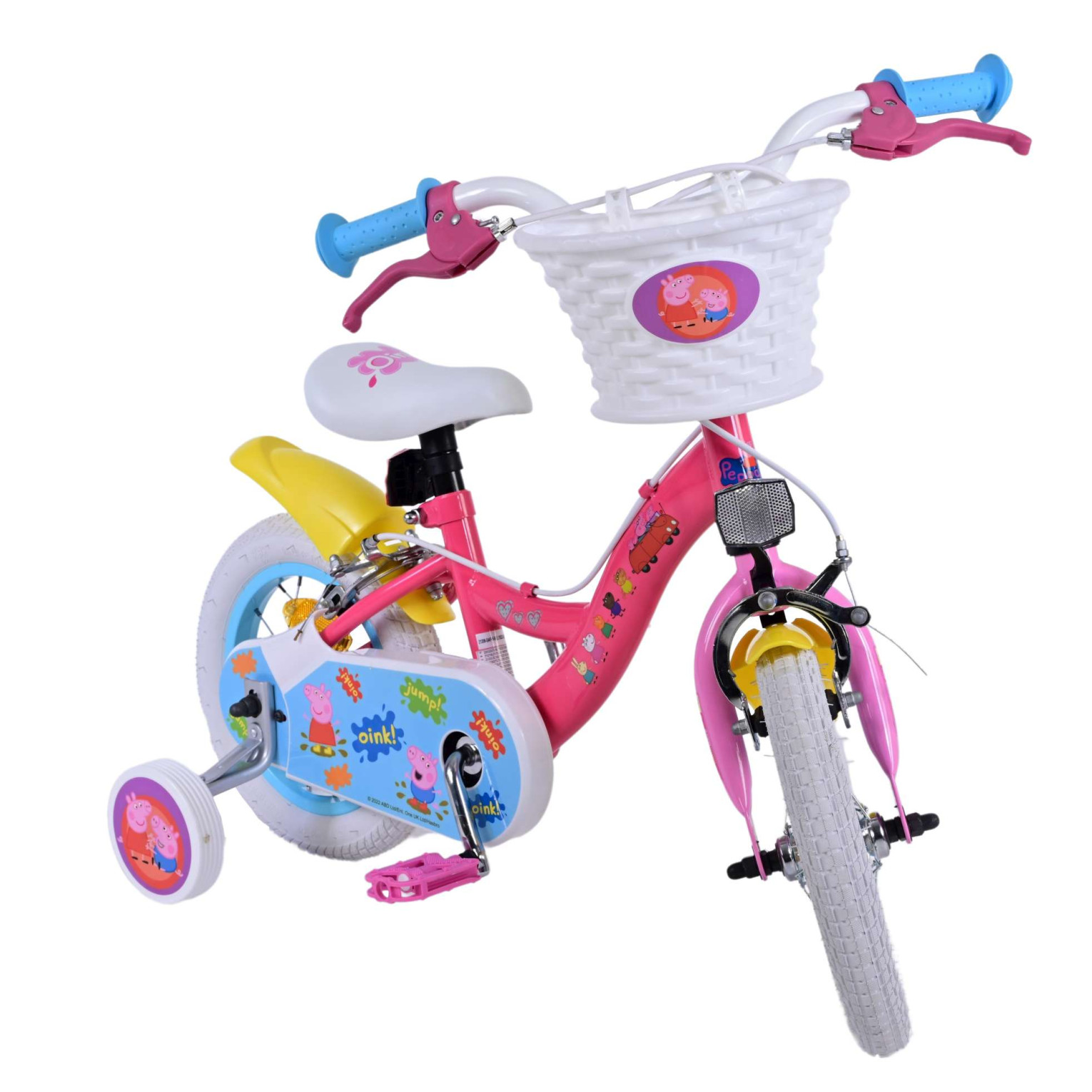 Peppa Pig Fiets - 12 inch - Roze - Twee handremmen