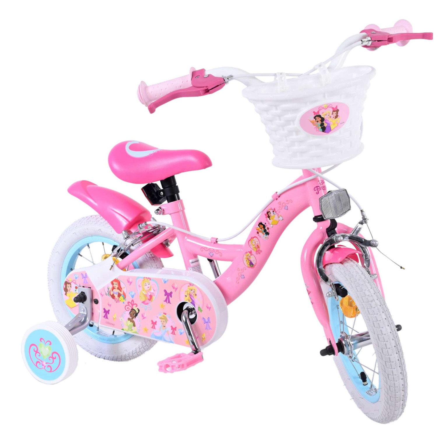 Disney Princess Fiets - 12 inch - Roze - Twee Handremmen