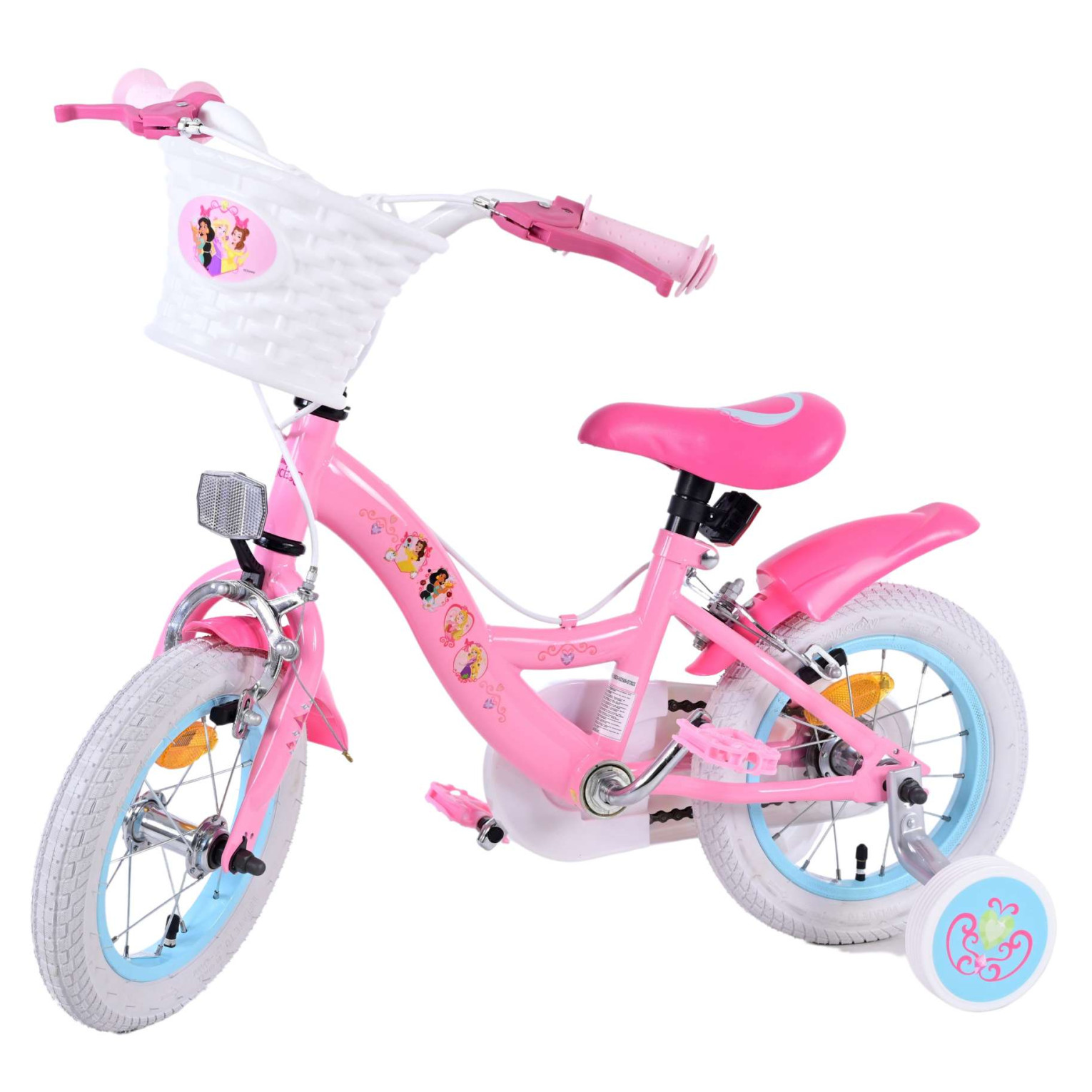 Disney Princess Fiets - 12 inch - Roze - Twee Handremmen