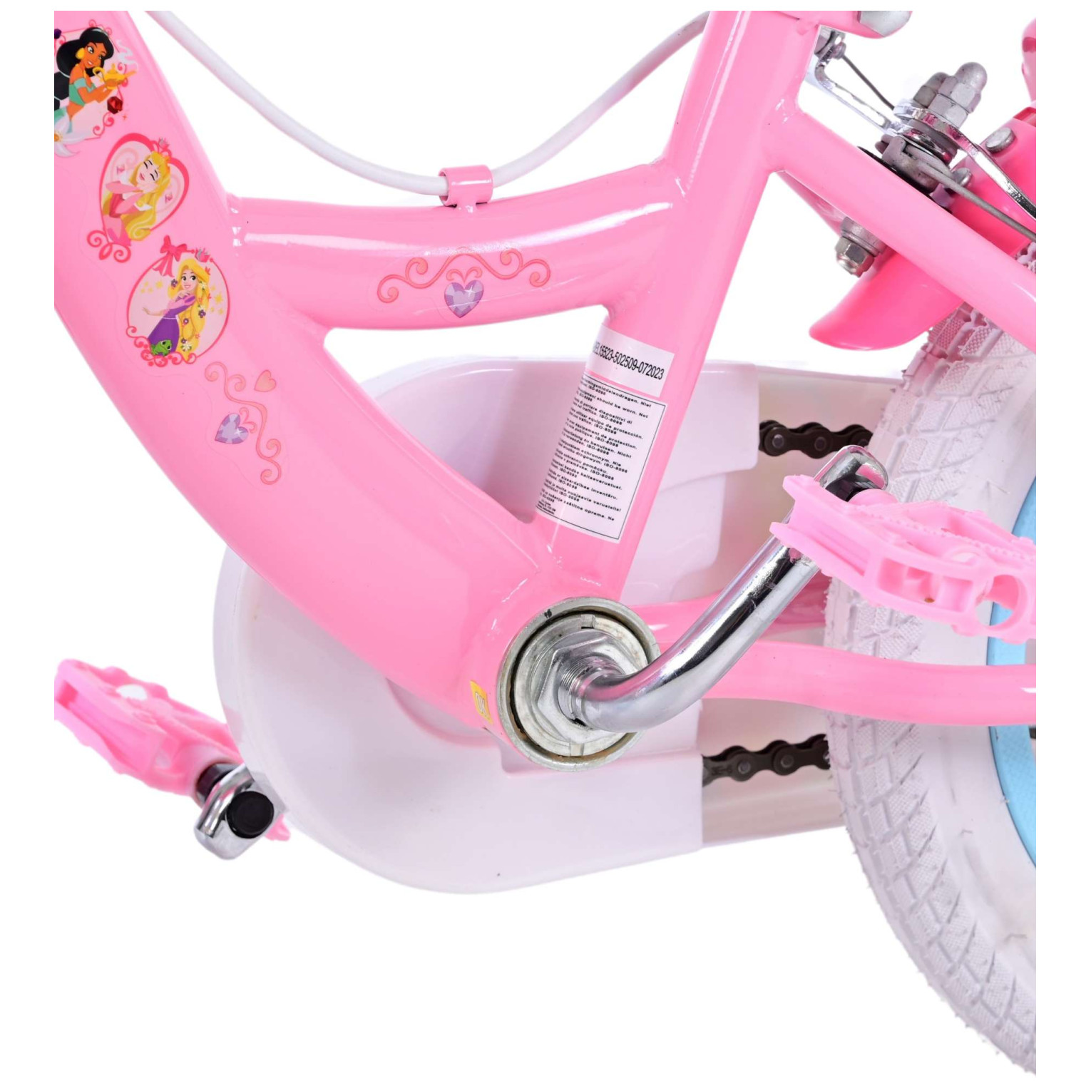 Disney Princess Fiets - 12 inch - Roze - Twee Handremmen