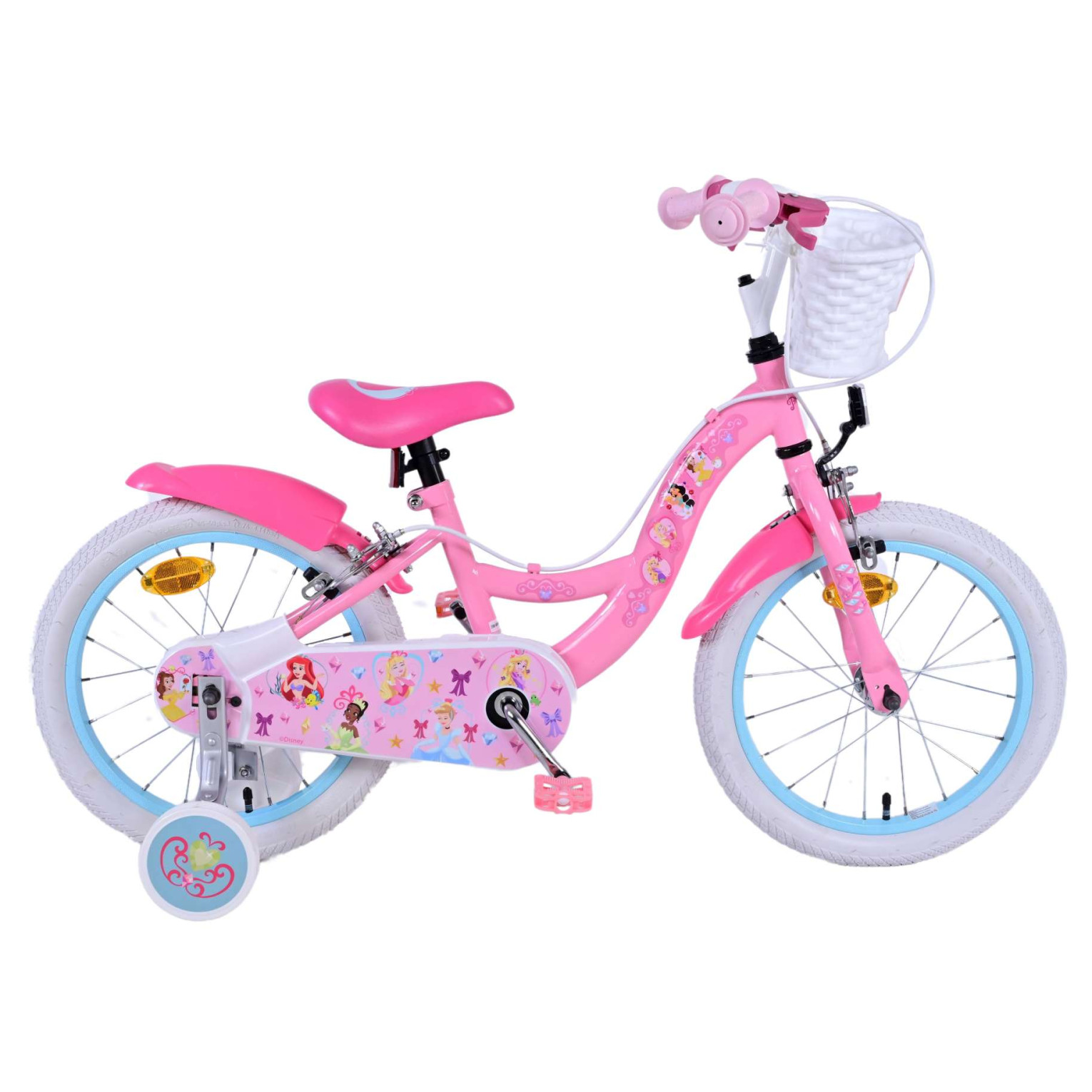 Disney Princess Fiets - 16 inch - Roze - Twee Handremmen