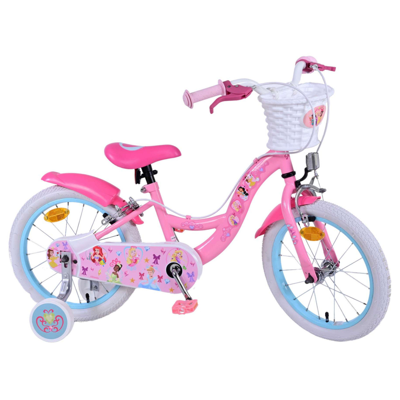 Disney Princess Fiets - 16 inch - Roze - Twee Handremmen