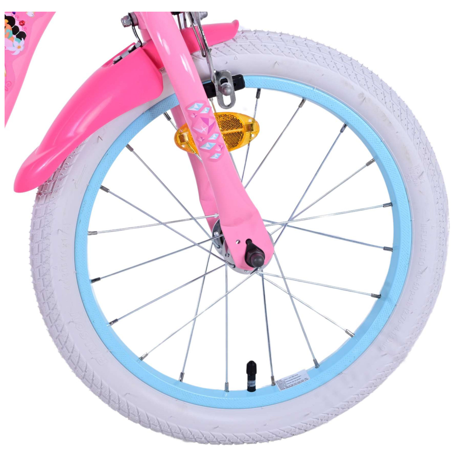 Disney Princess Fiets - 16 inch - Roze - Twee Handremmen