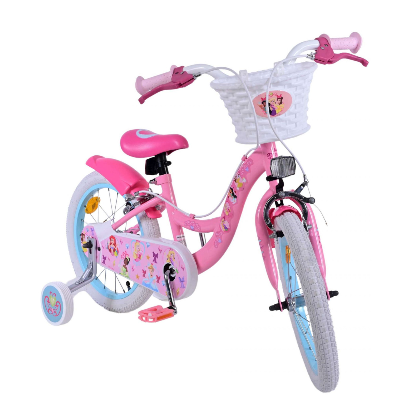 Disney Princess Fiets - 16 inch - Roze - Twee Handremmen