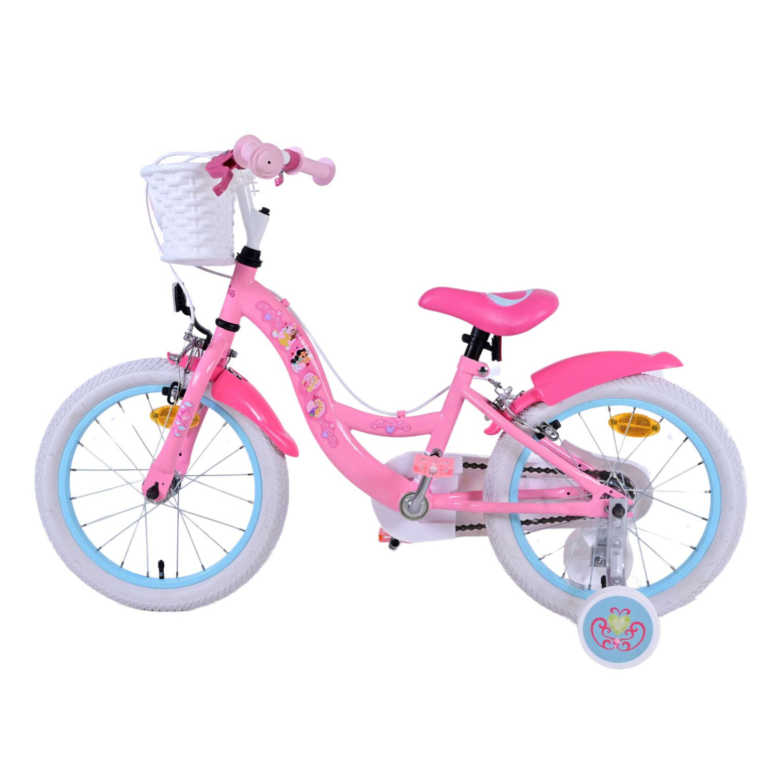 Disney Princess Fiets - 16 inch - Roze - Twee Handremmen