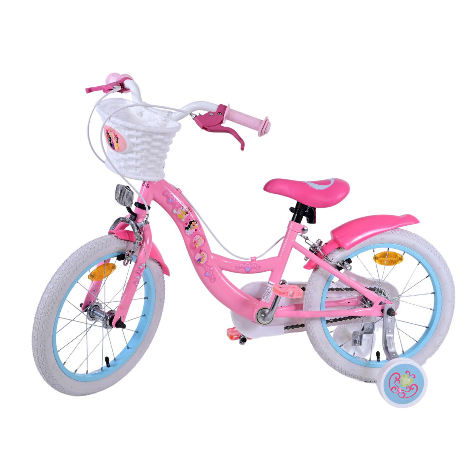 Disney Princess Fiets - 16 inch - Roze - Twee Handremmen