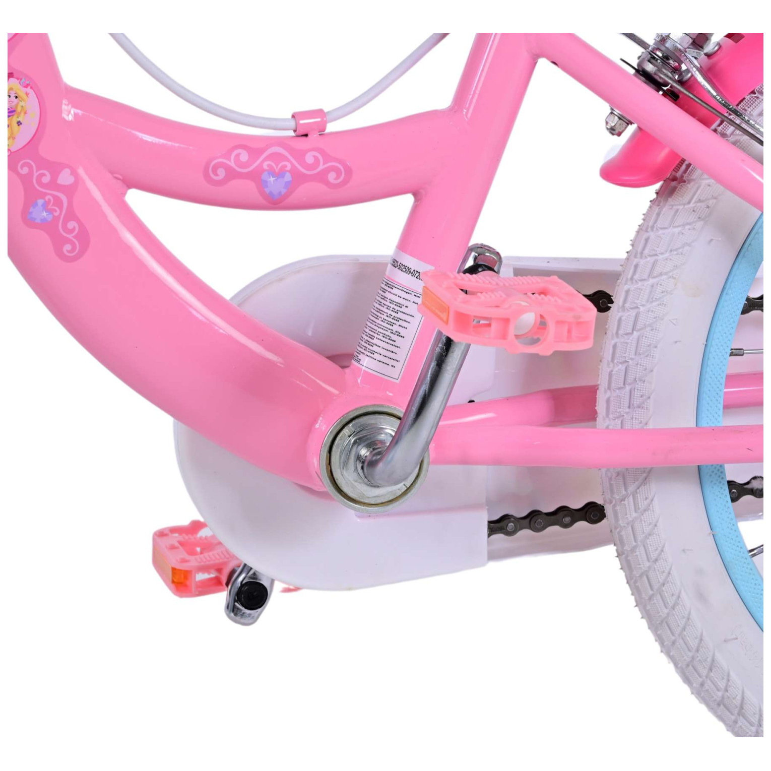 Disney Princess Fiets - 16 inch - Roze - Twee Handremmen