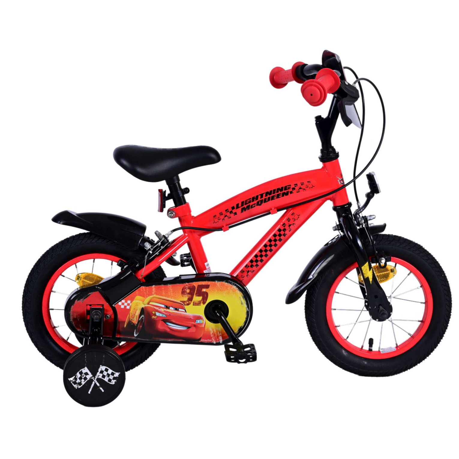 Disney Cars Fiets - 12 inch - Twee handremmen