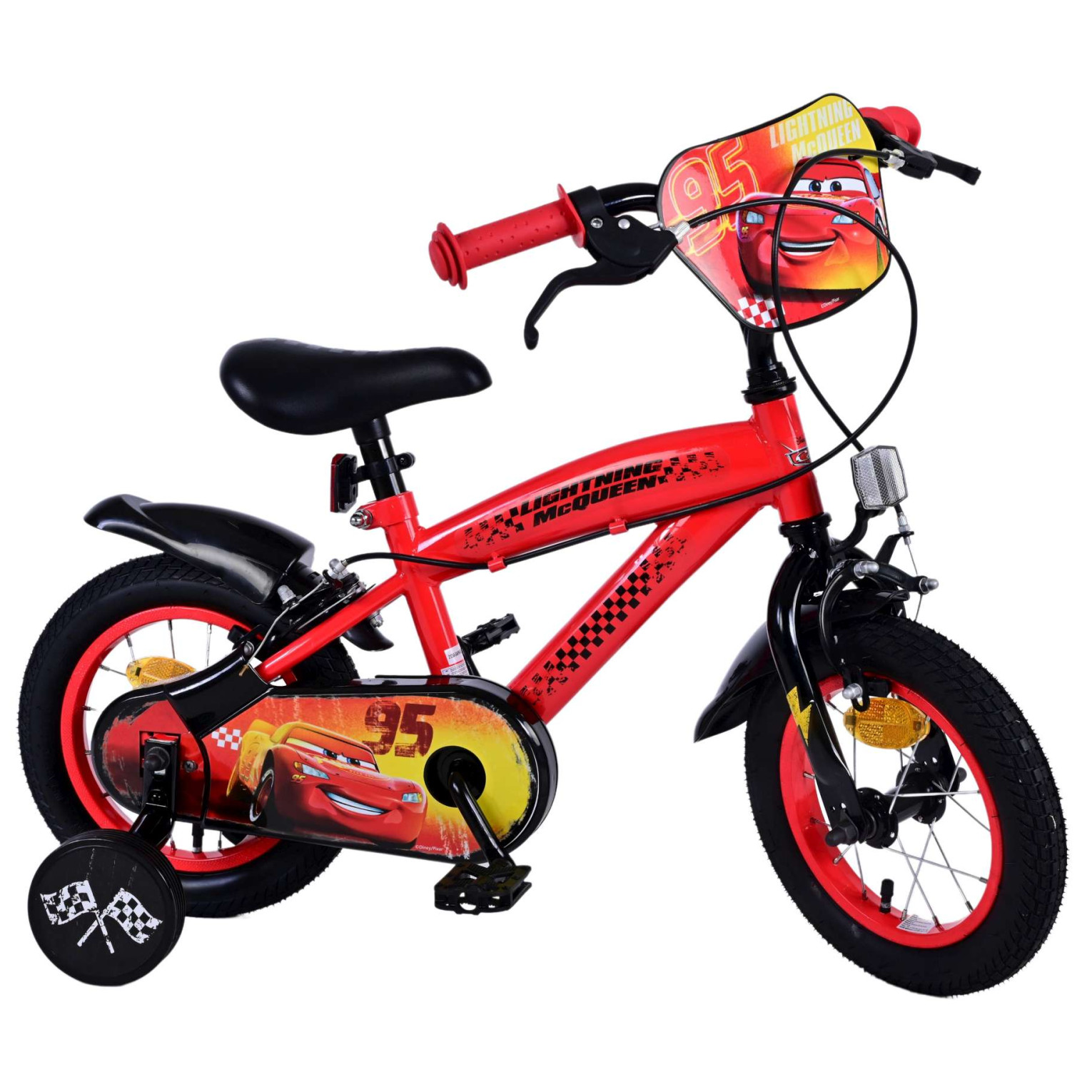 Disney Cars Fiets - 12 inch - Twee handremmen