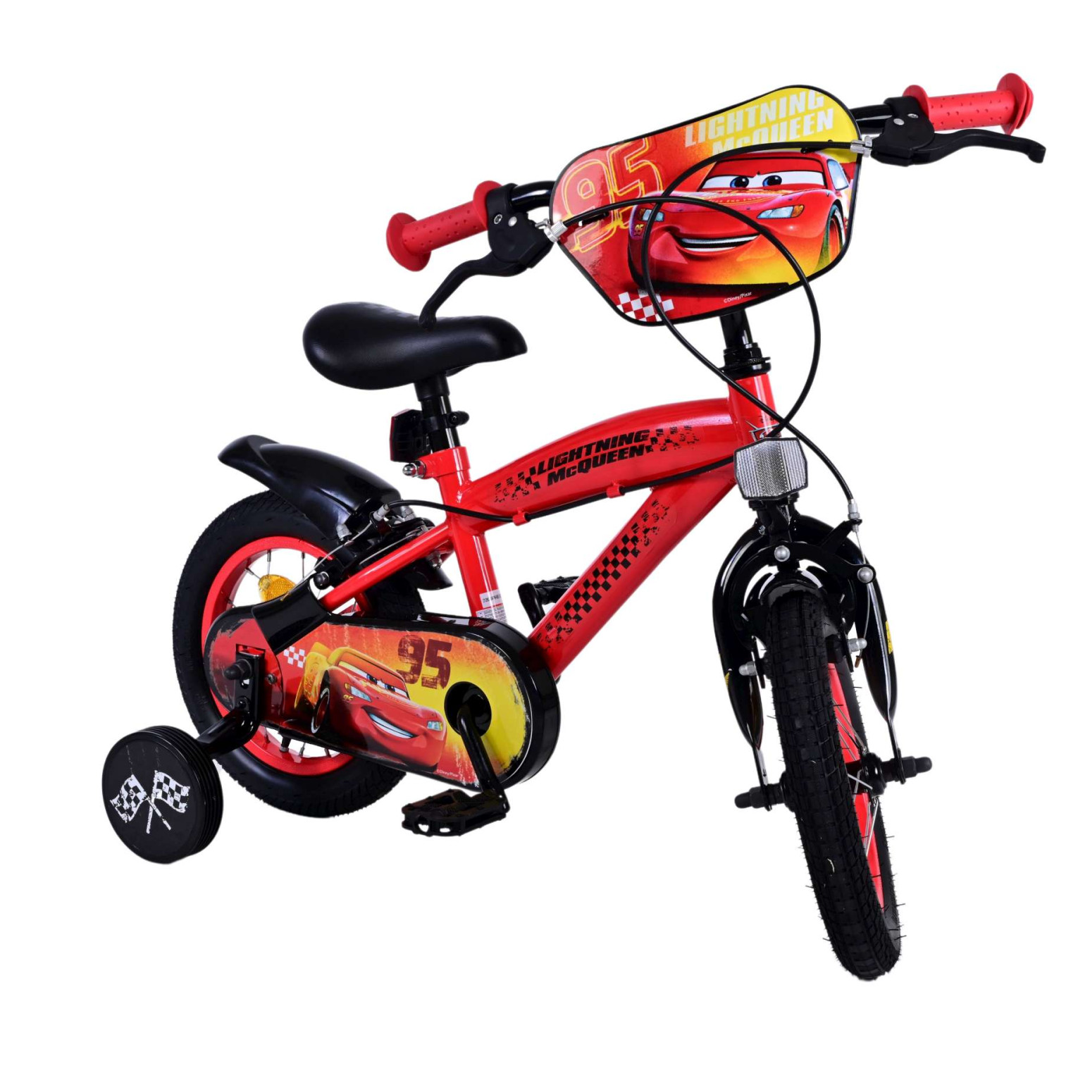 Disney Cars Fiets - 12 inch - Twee handremmen