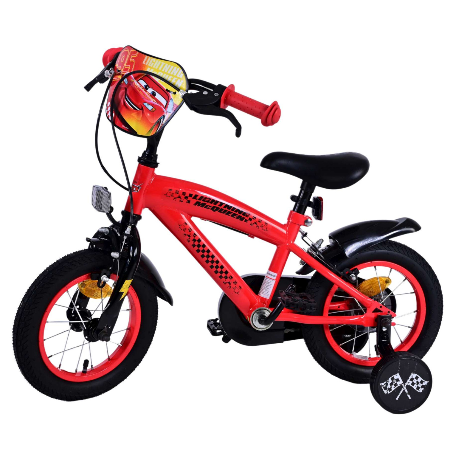 Disney Cars Fiets - 12 inch - Twee handremmen