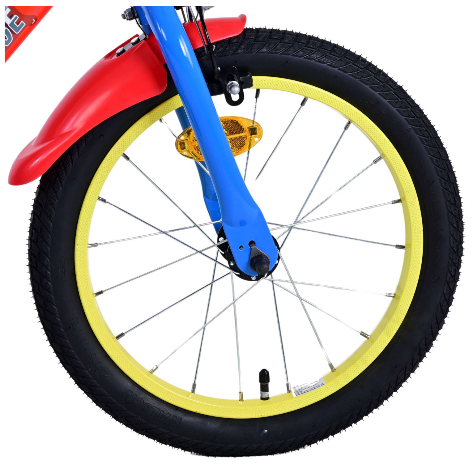 Paw Patrol Fiets - 16 inch - Rood - Twee handremmen