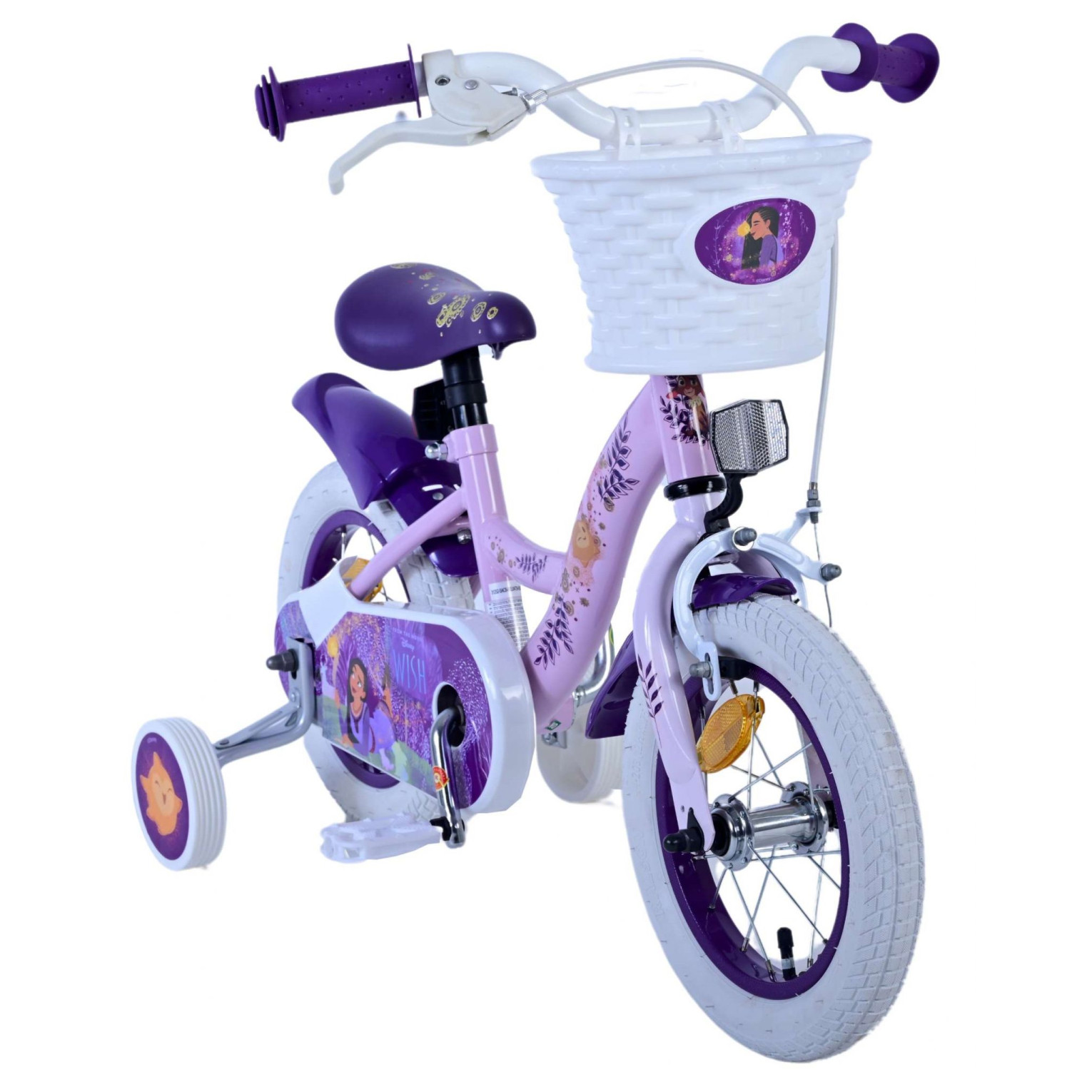 Disney Wish Fiets - 12 inch - Paars