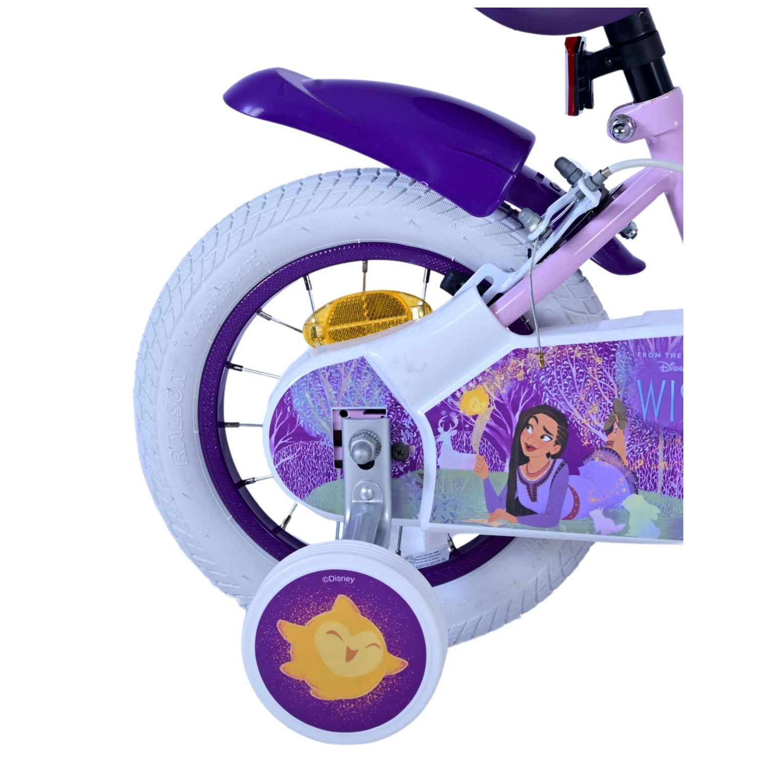 Disney Wish Fiets - 12 inch - Paars - Twee Handremmen