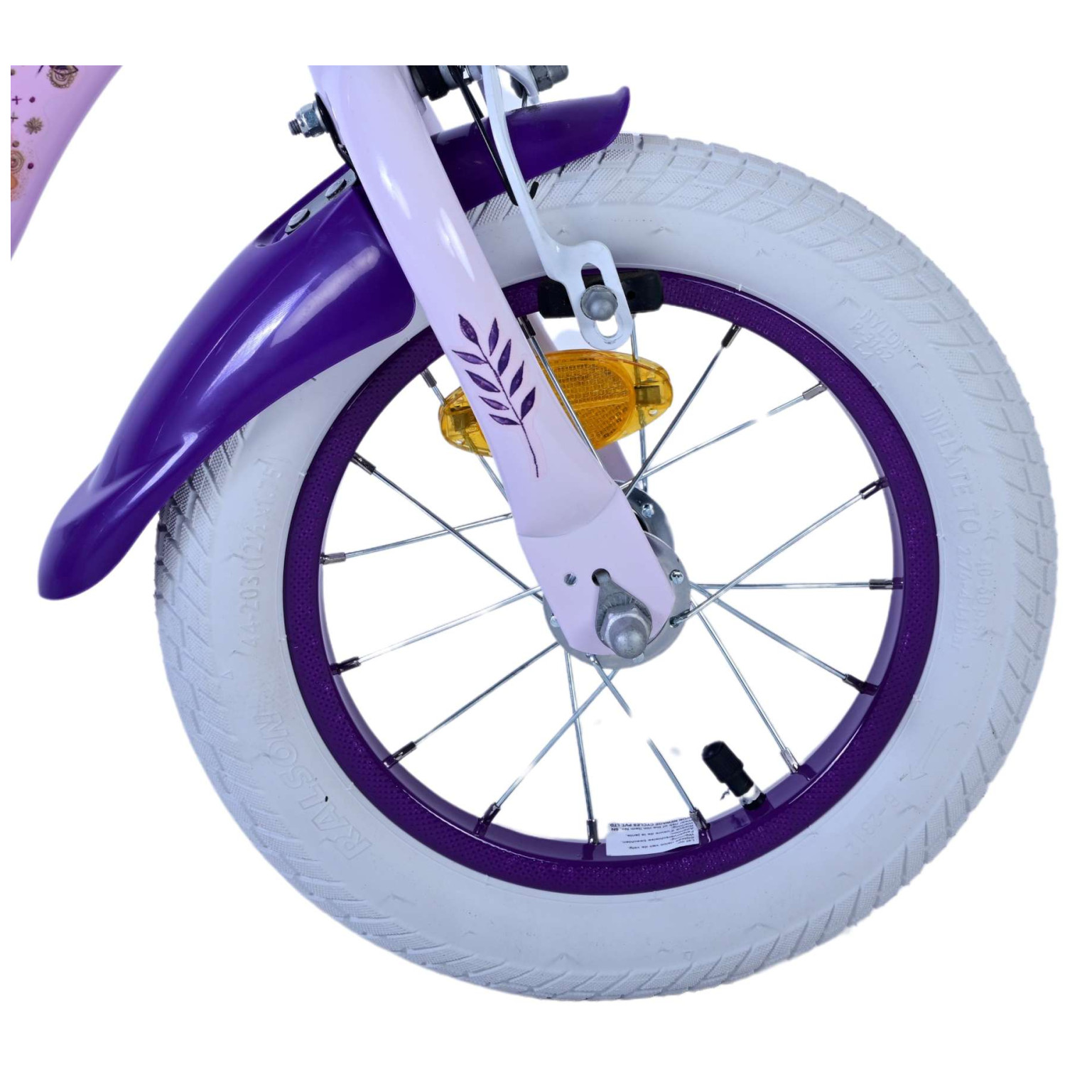 Disney Wish Fiets - 12 inch - Paars - Twee Handremmen