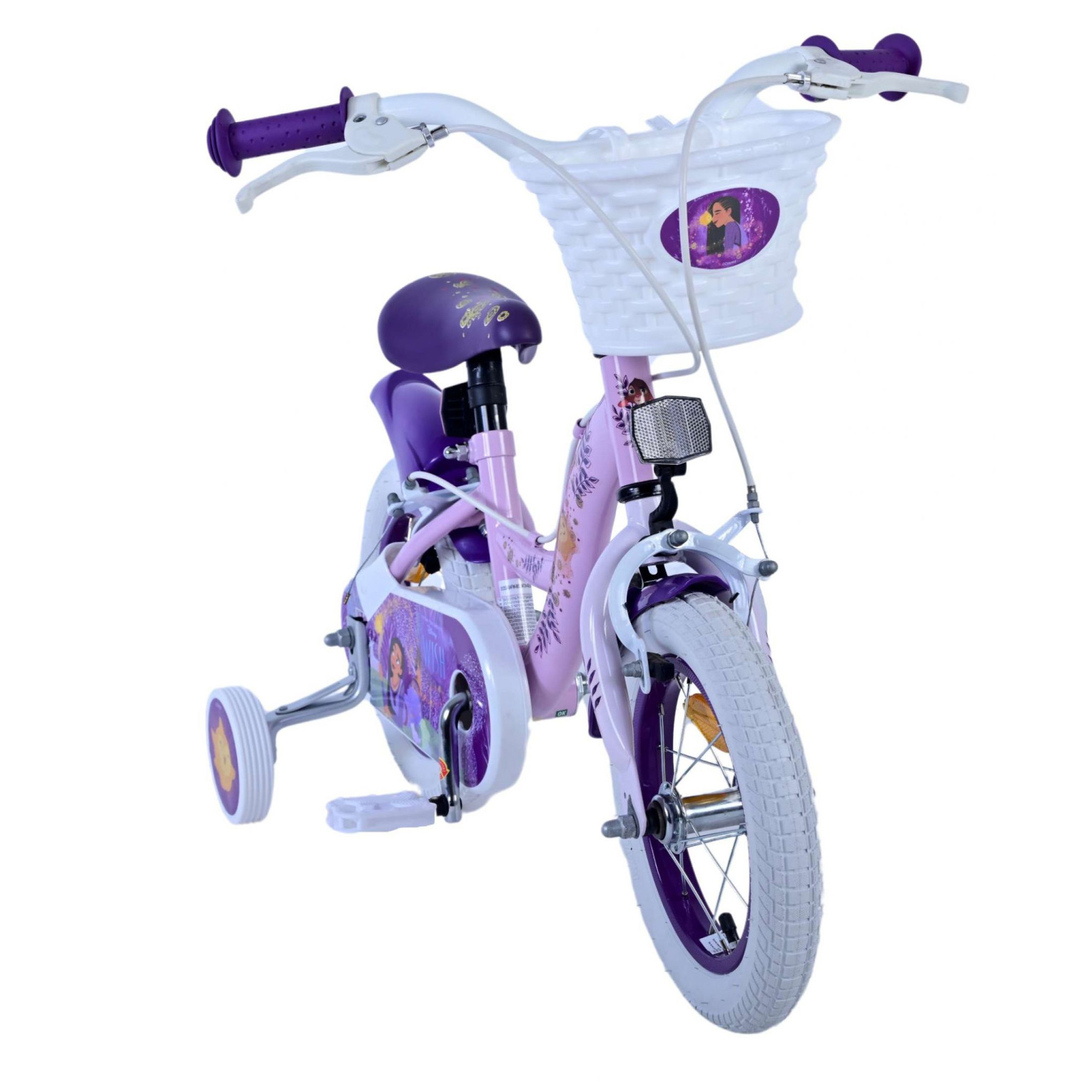 Disney Wish Fiets - 12 inch - Paars - Twee Handremmen