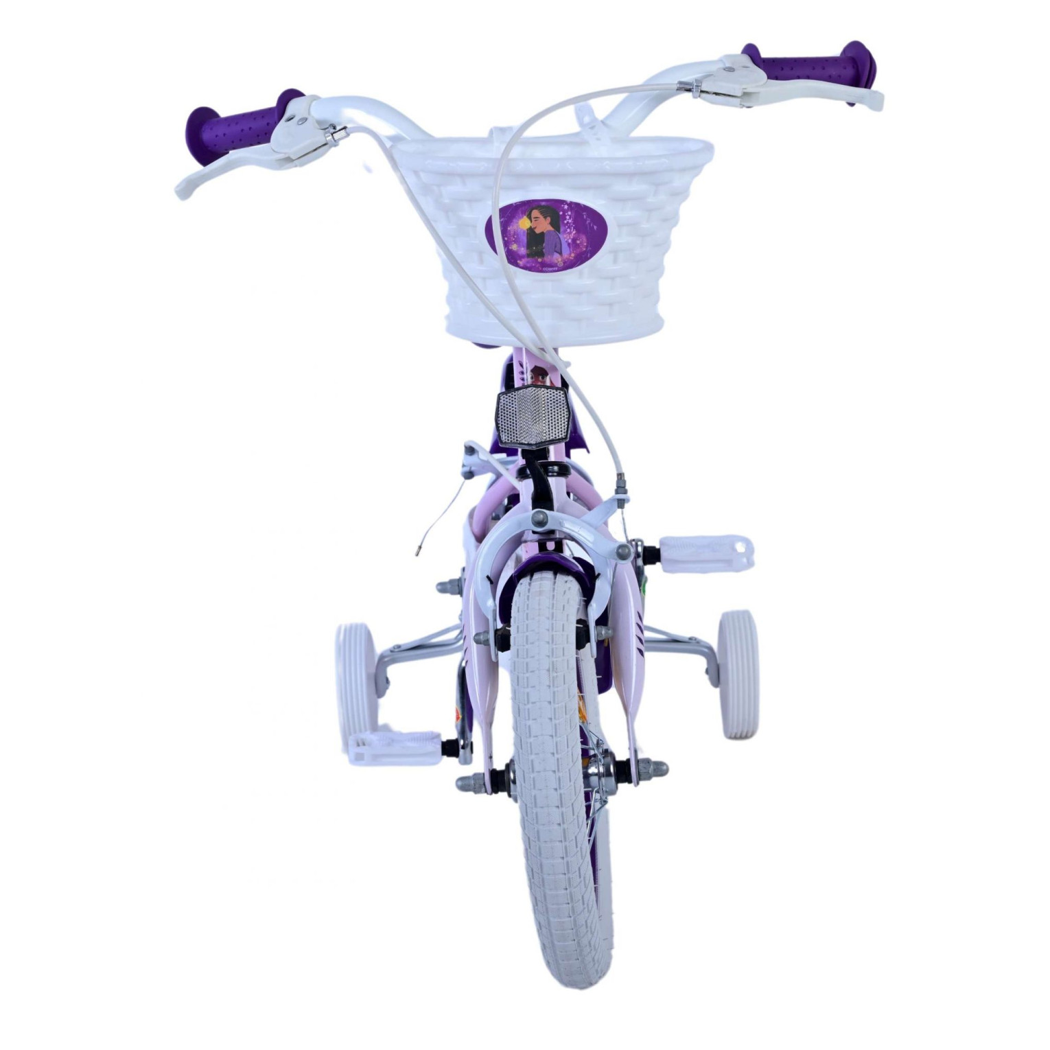 Disney Wish Fiets - 12 inch - Paars - Twee Handremmen