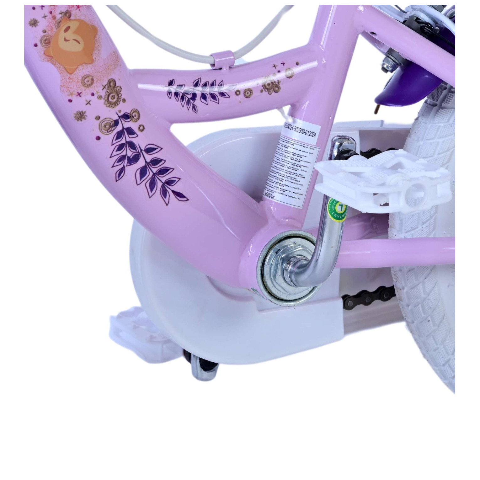 Vélo Disney Wish - 12 pouces - Violet - Deux freins à main