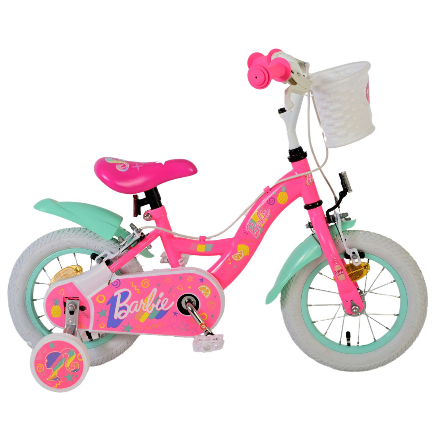 Barbie Fiets - 12 inch - Roze - Twee Handremmen