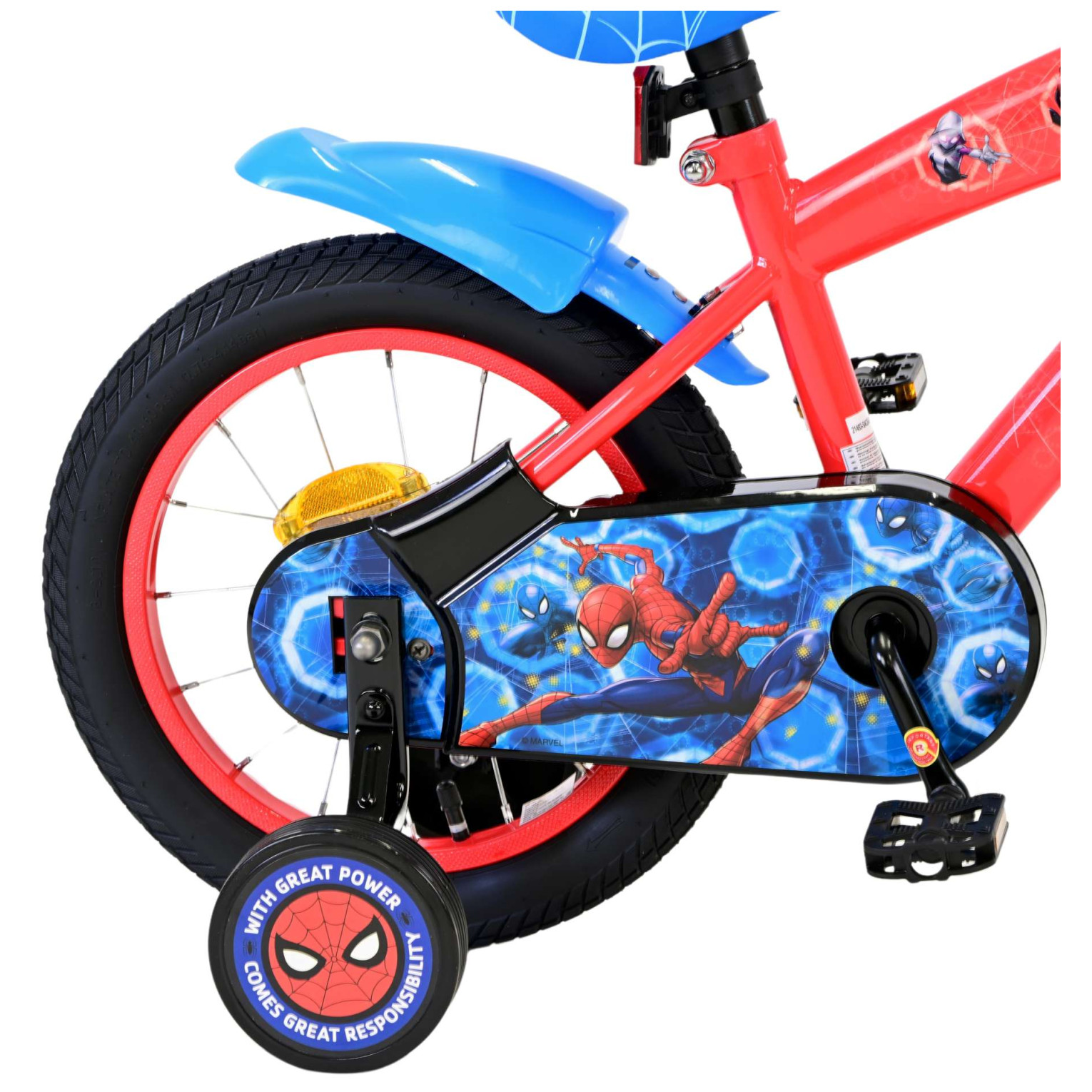 Vélo Marvel Spider-Man - 14 pouces - Rouge/Bleu